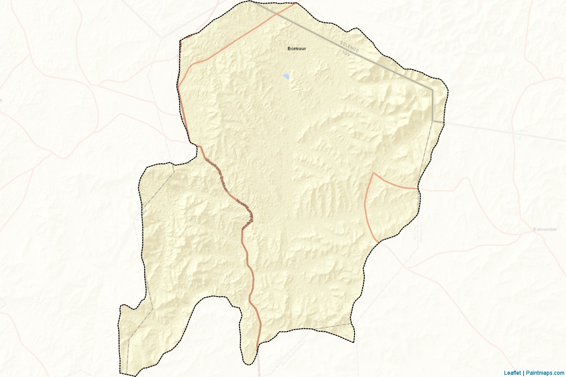 Muestras de recorte de mapas Bornuur (Töv)-2