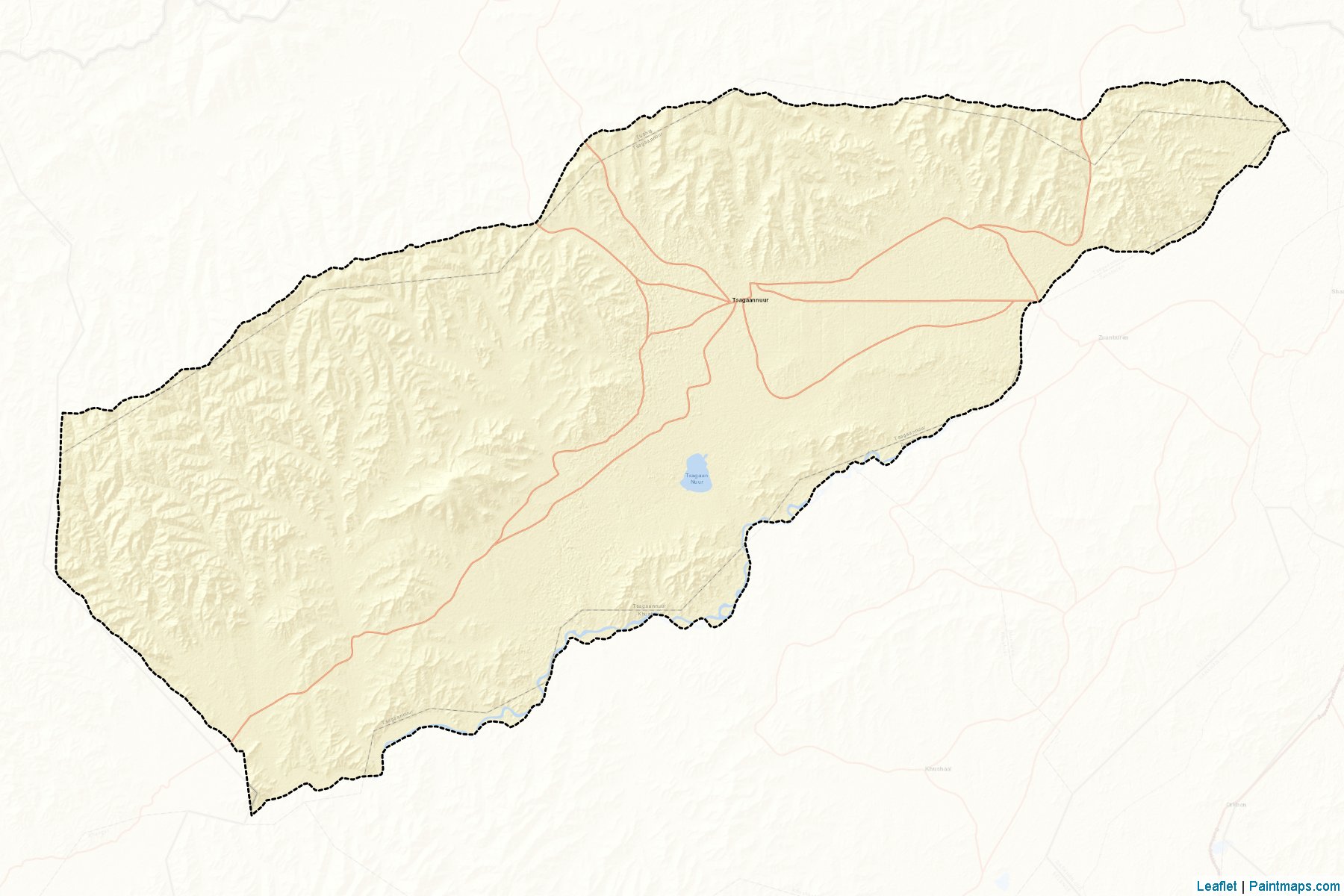 Muestras de recorte de mapas Cagaannuur (Selenge)-2