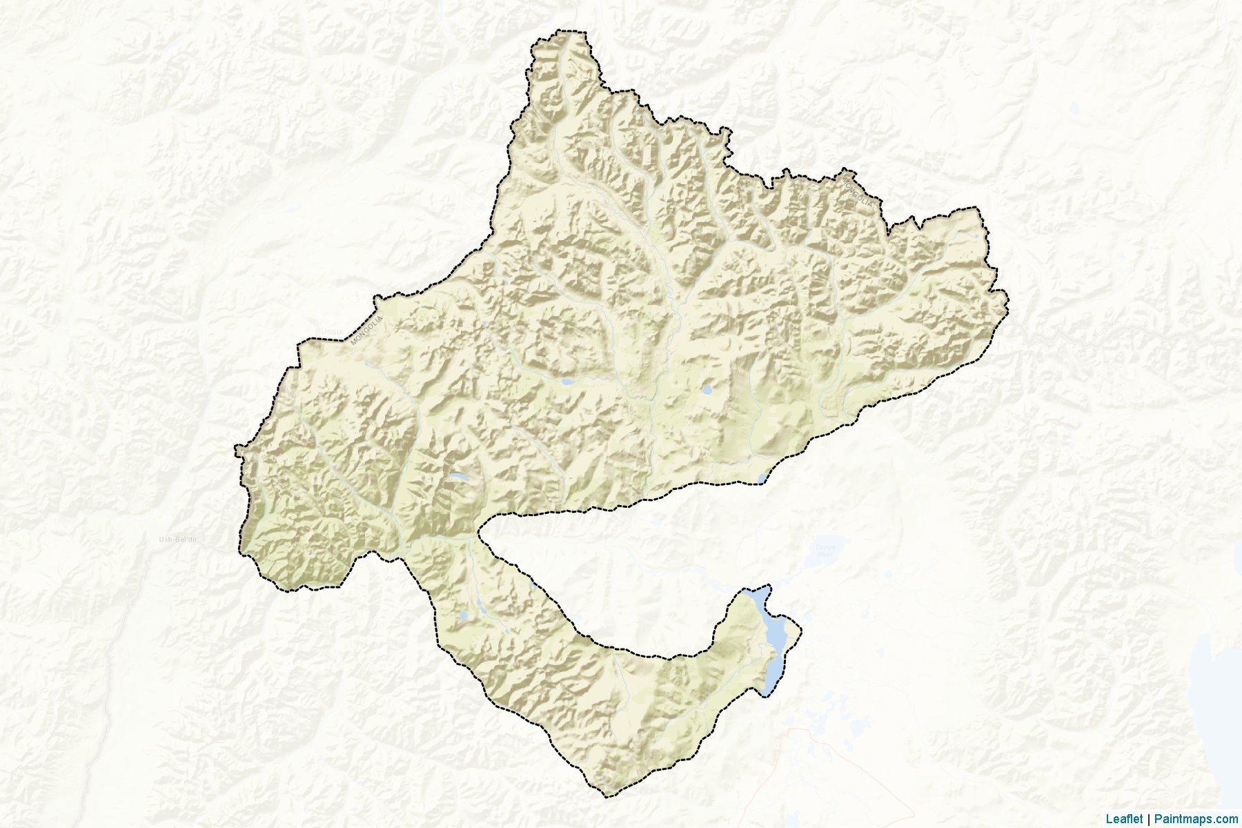 Muestras de recorte de mapas Cagaannuur (Hövsgöl)-2