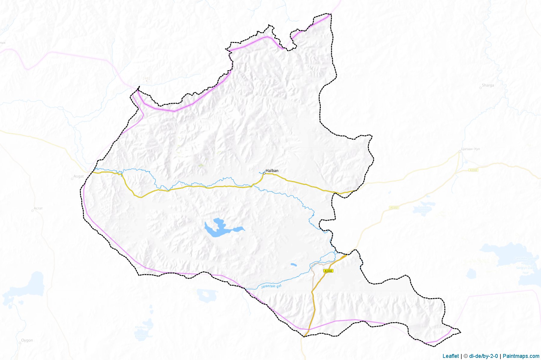 Muestras de recorte de mapas Cecerleg (Hövsgöl)-1