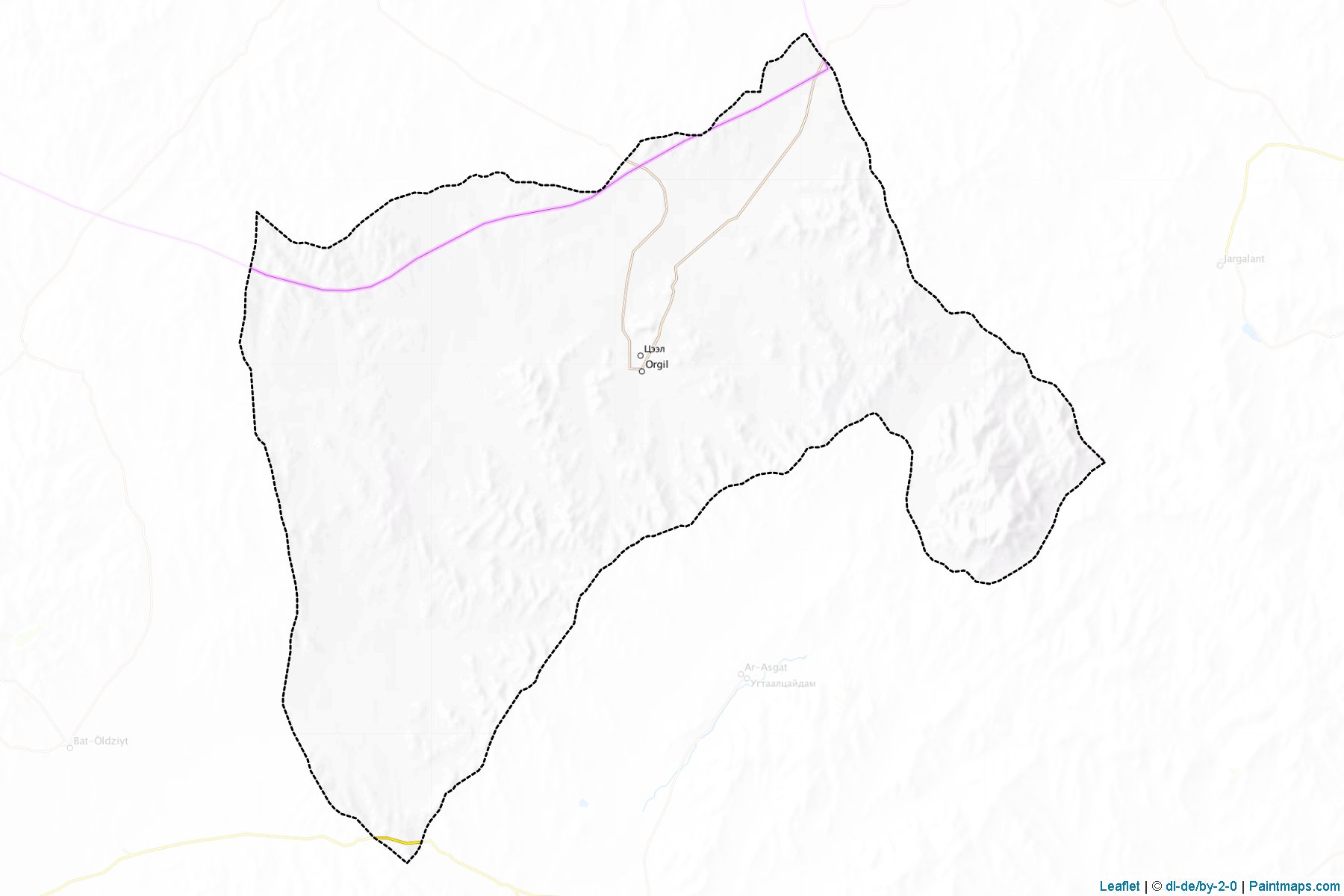 Muestras de recorte de mapas Ceel (Töv)-1