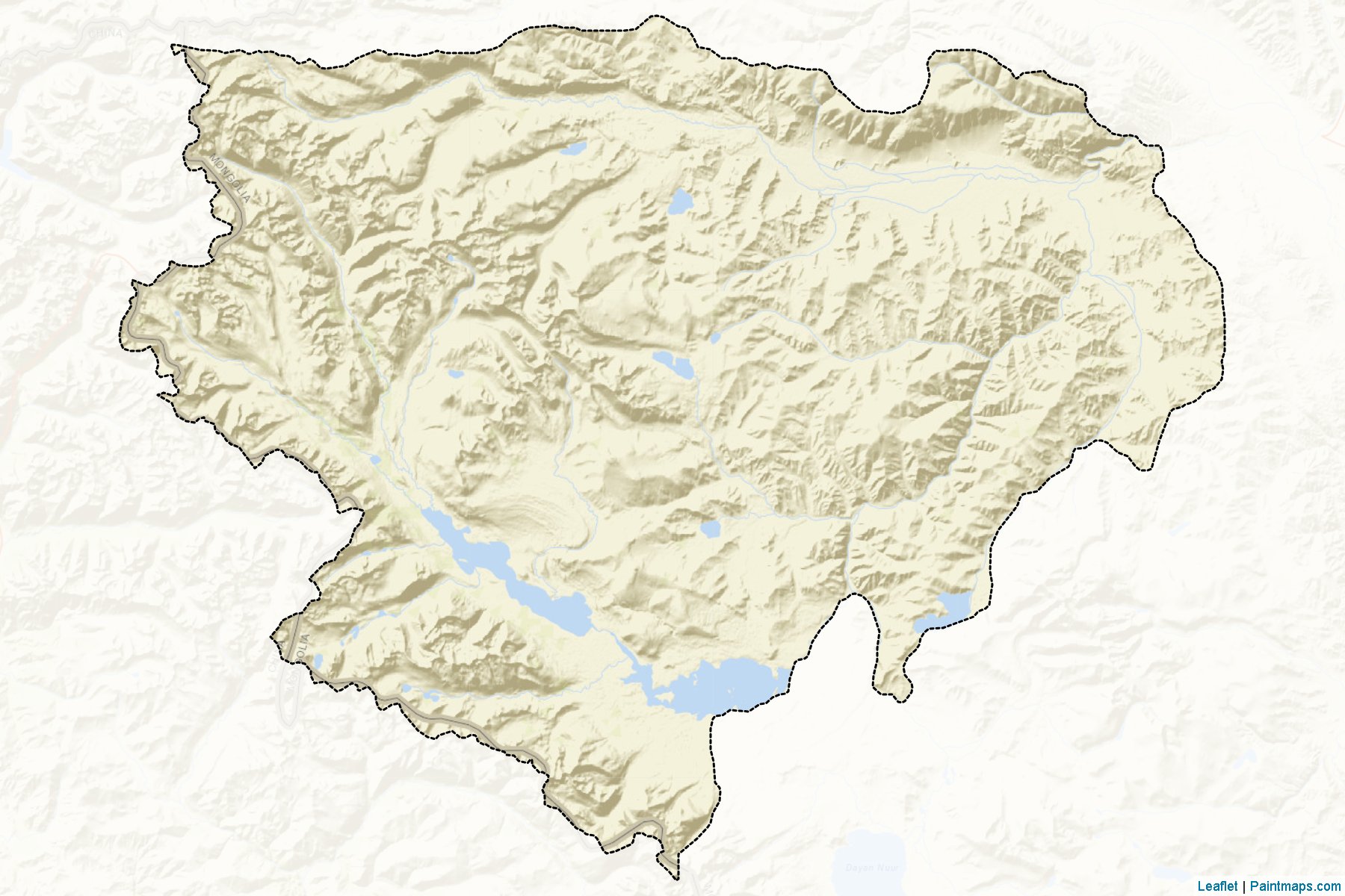 Muestras de recorte de mapas Cengel (Bayan-Ölgiy)-2