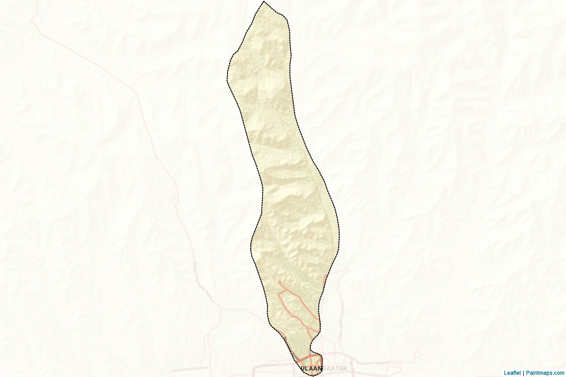 Muestras de recorte de mapas Chingeltei (Ulaanbaatar)-2