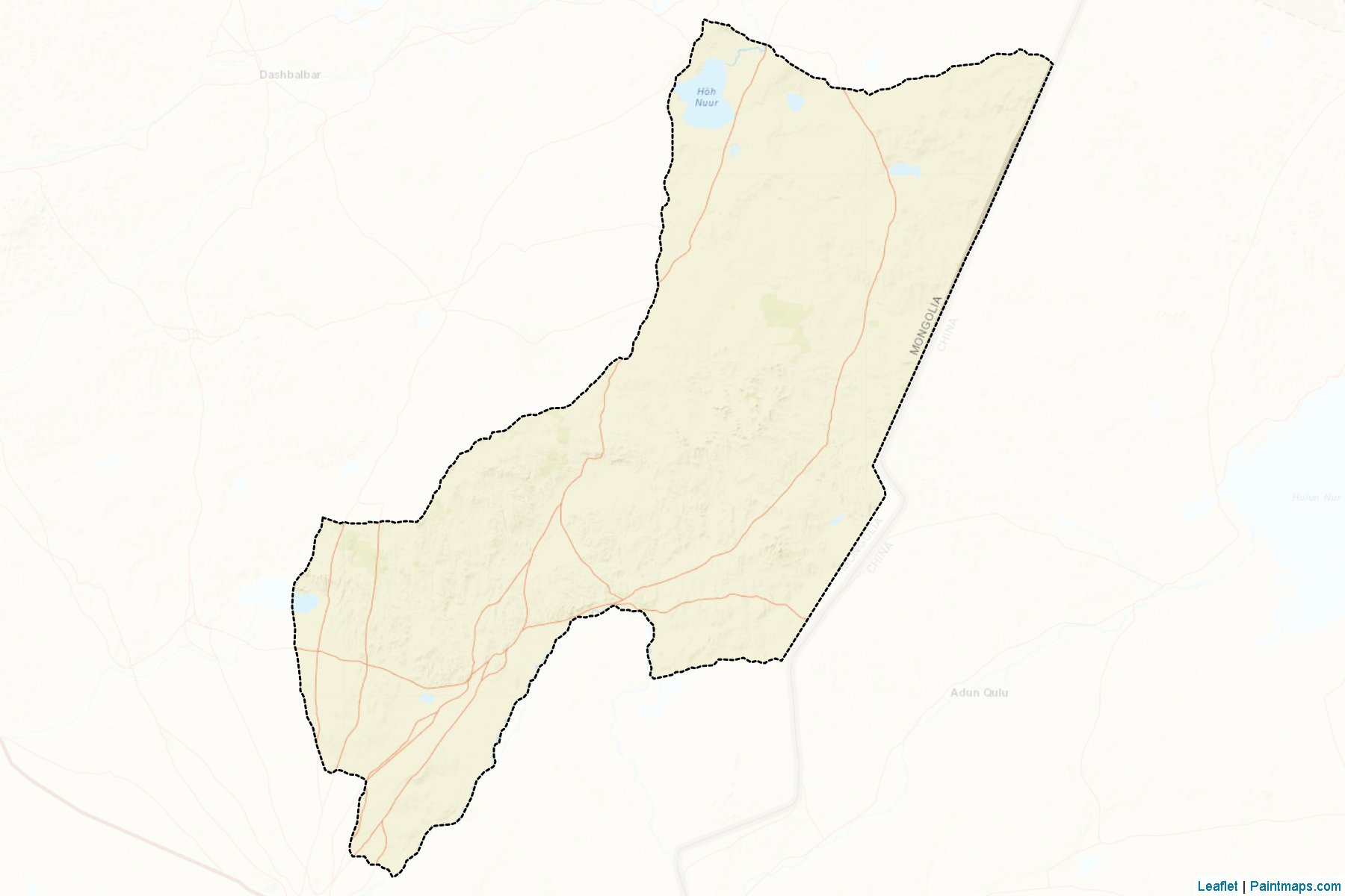 Muestras de recorte de mapas Choibalsan (Dornod)-2