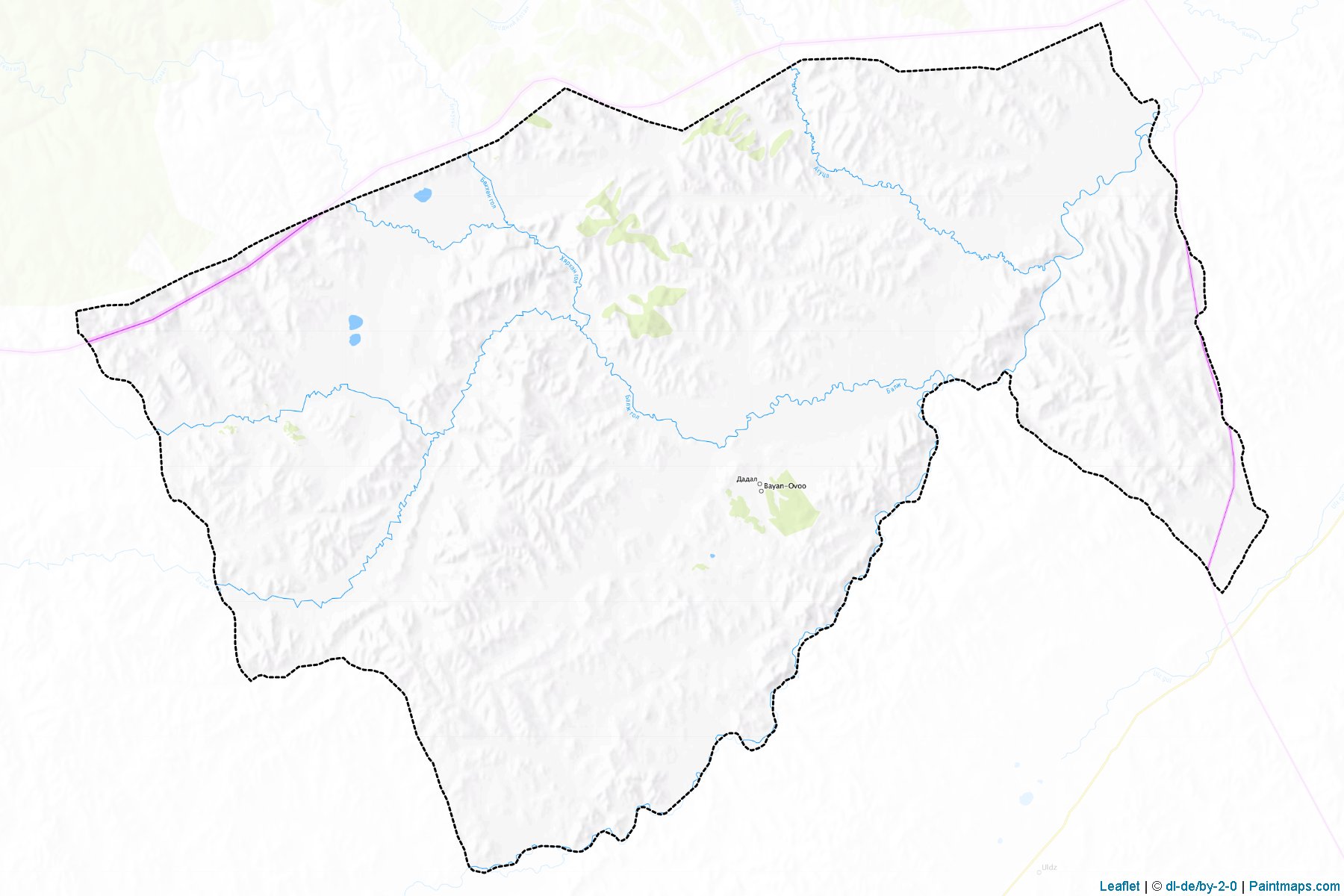 Muestras de recorte de mapas Dadal (Hentiy)-1