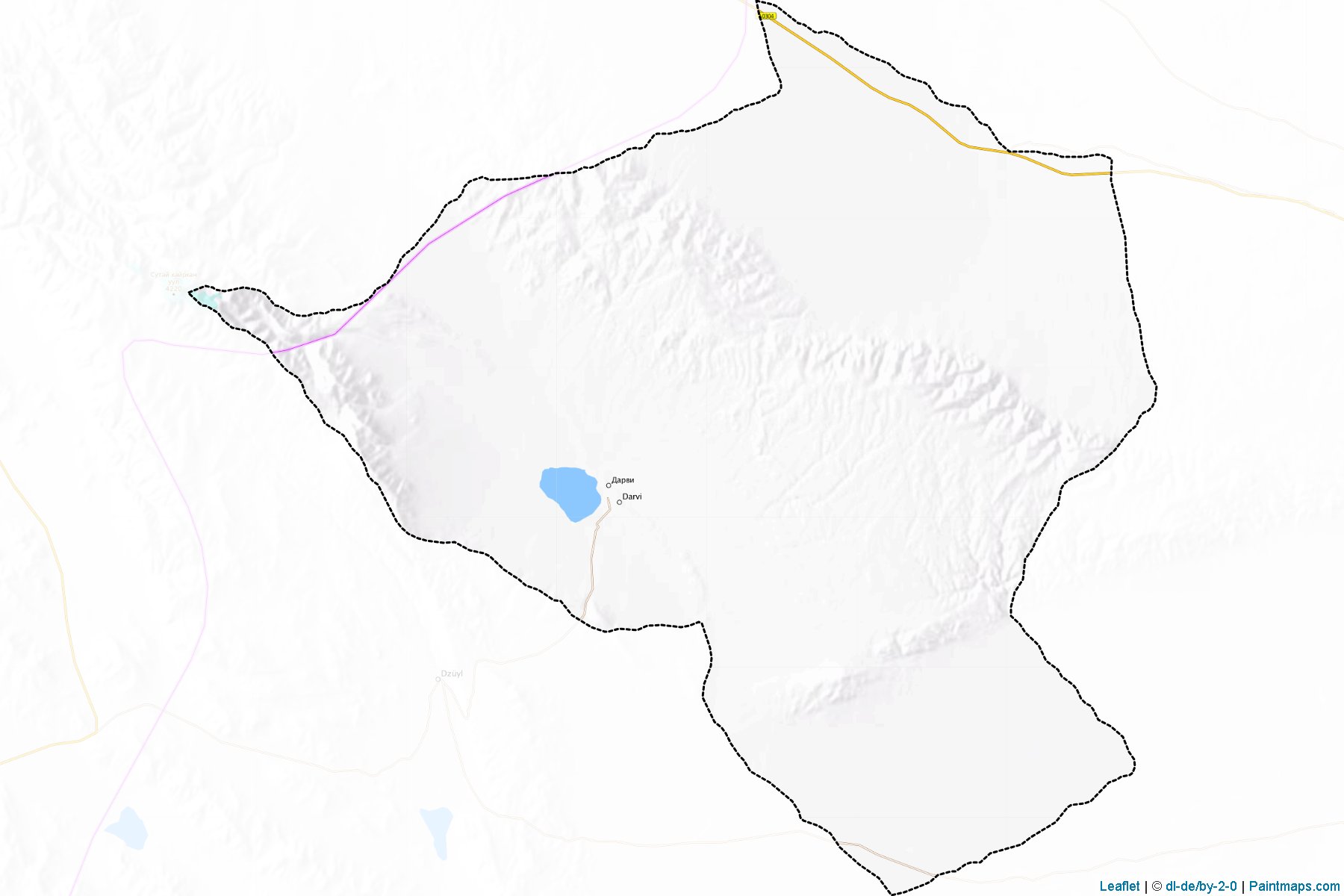 Muestras de recorte de mapas Darvi (Govi-Altay)-1