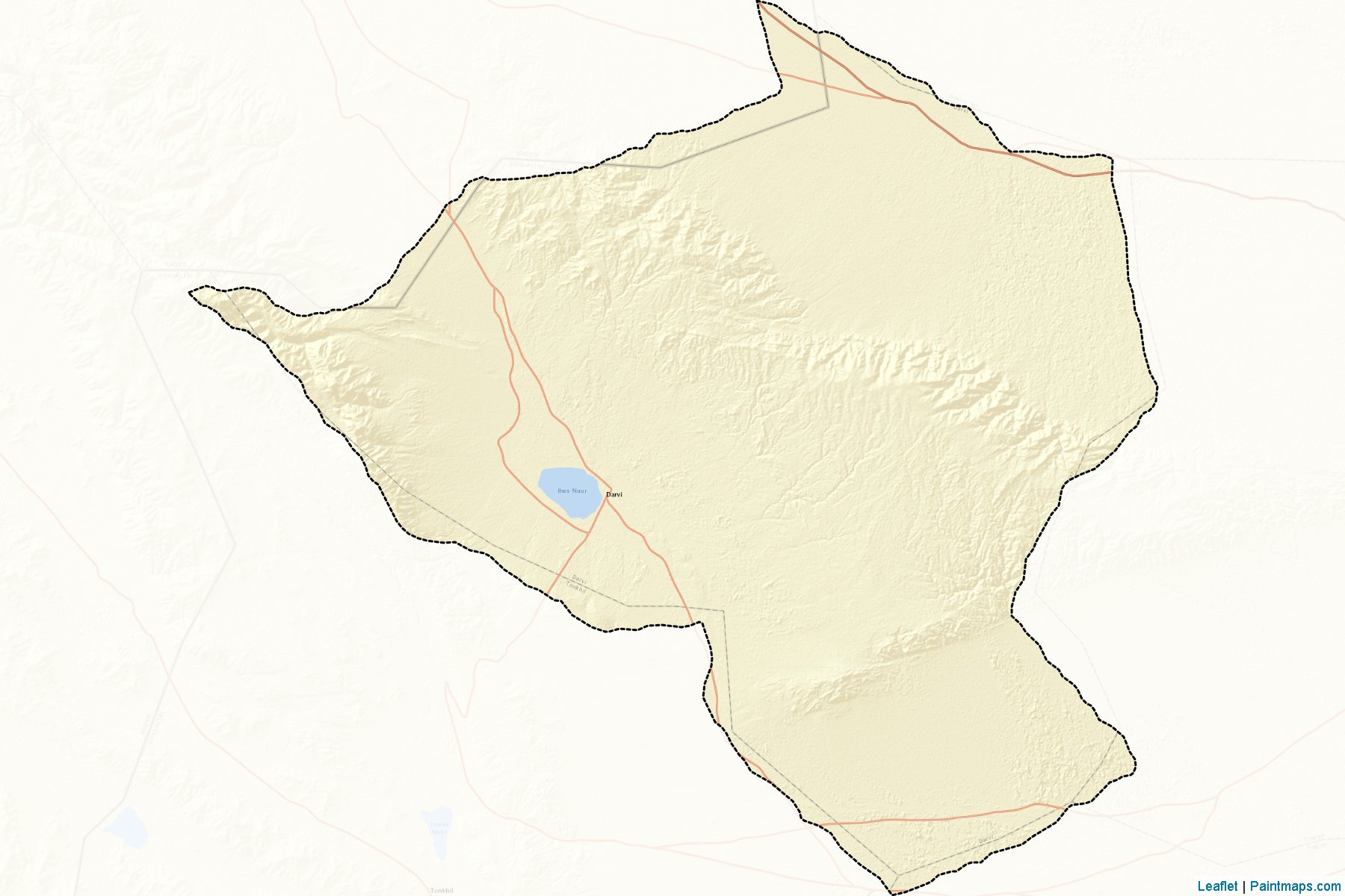 Muestras de recorte de mapas Darvi (Govi-Altay)-2