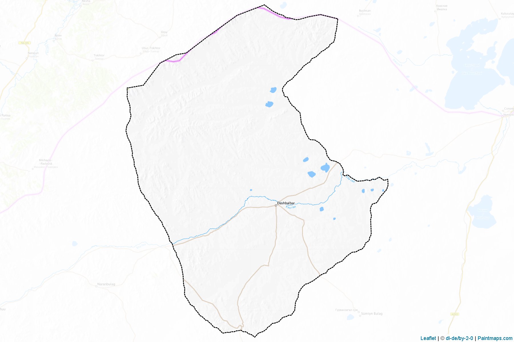 Muestras de recorte de mapas Dashbalbar (Dornod)-1