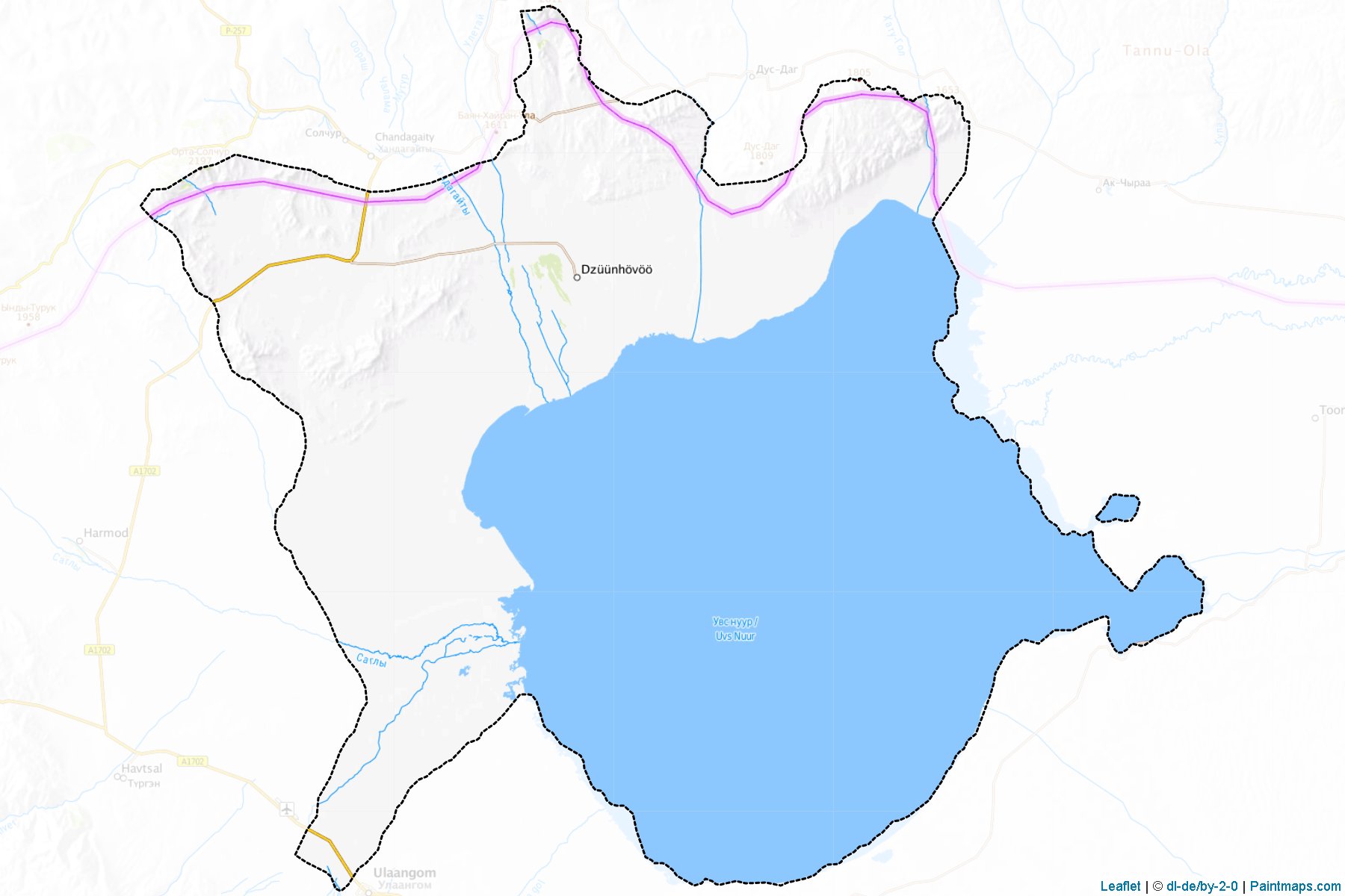 Davst (Uvs) Haritası Örnekleri-1