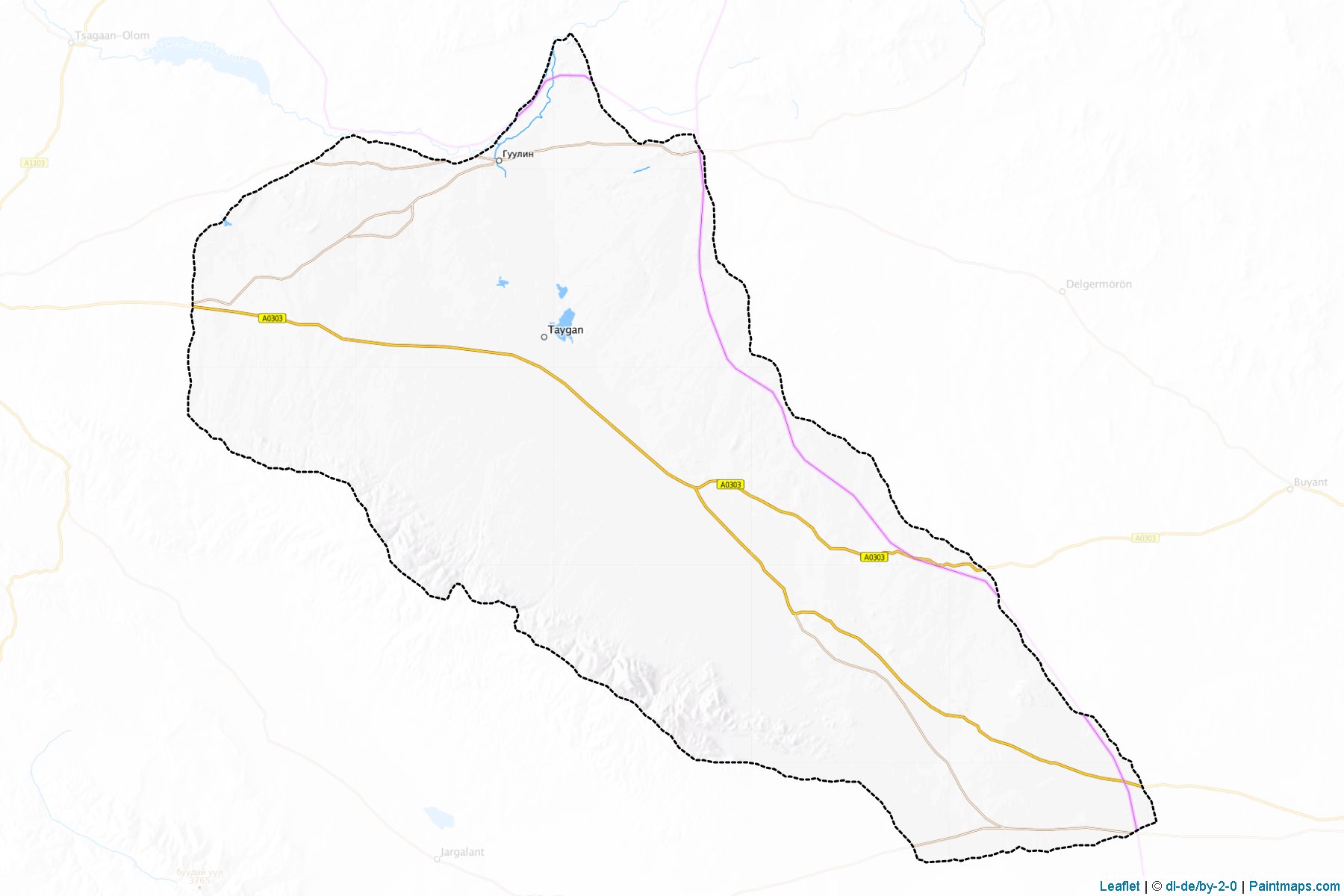 Muestras de recorte de mapas Delger (Govi-Altay)-1