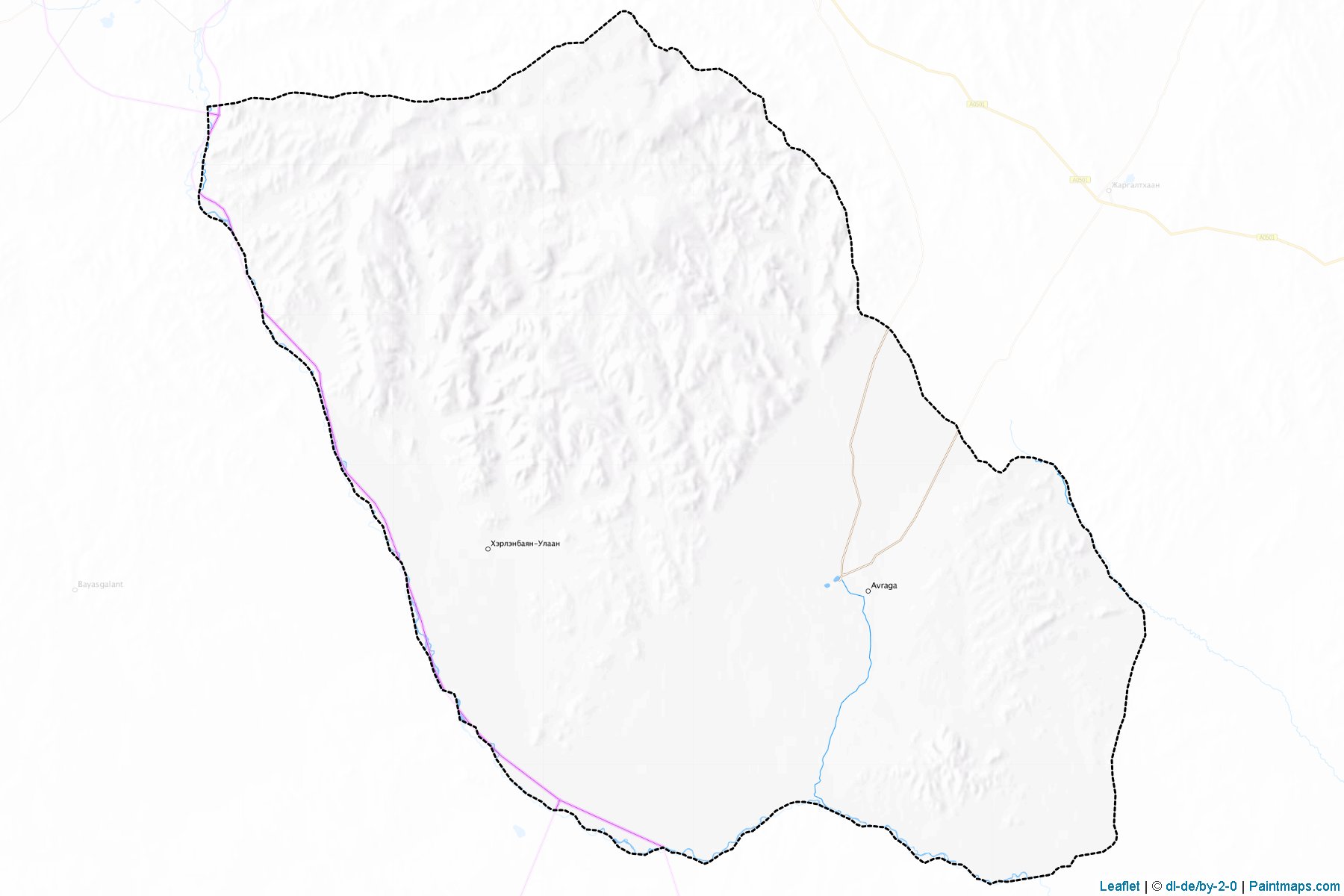 Muestras de recorte de mapas Delgerxaan (Hentiy)-1