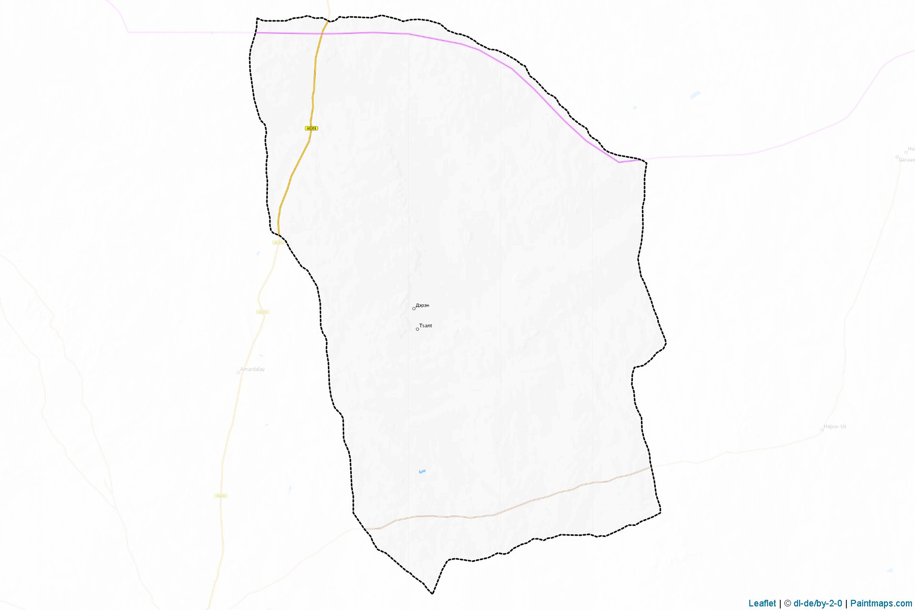 Muestras de recorte de mapas Deren (Dundgovi)-1