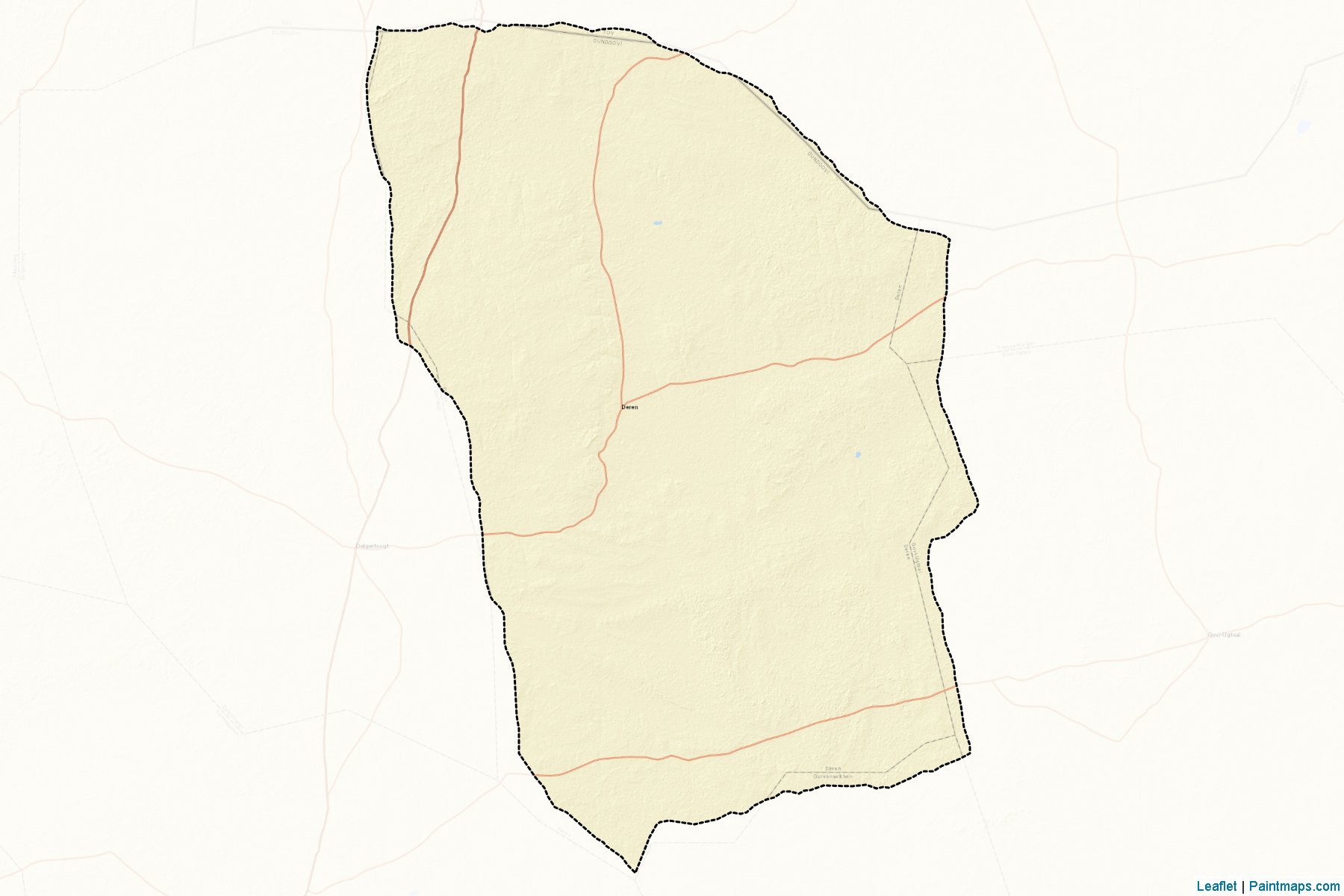 Muestras de recorte de mapas Deren (Dundgovi)-2