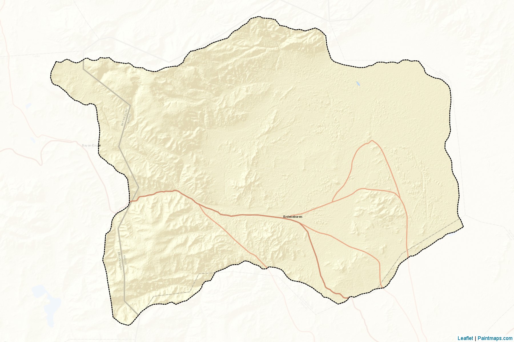 Muestras de recorte de mapas Erdenebu'ren (Hovd)-2