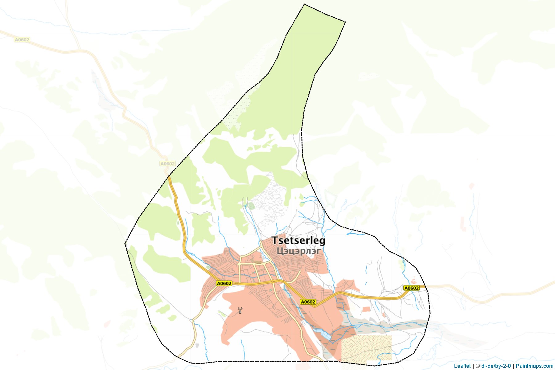 Erdenebulgan (Arhangay) Haritası Örnekleri-1