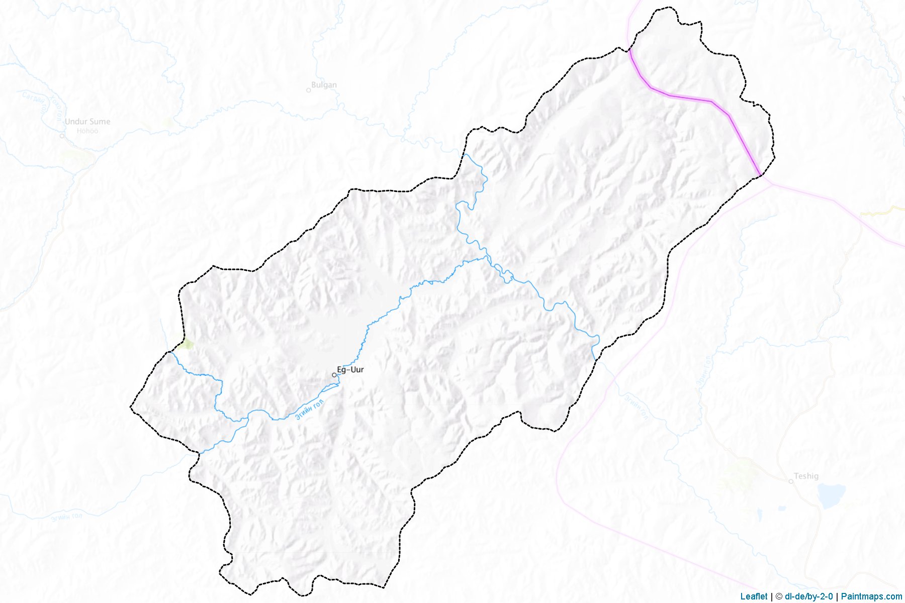 Erdenebulgan (Hövsgöl) Haritası Örnekleri-1