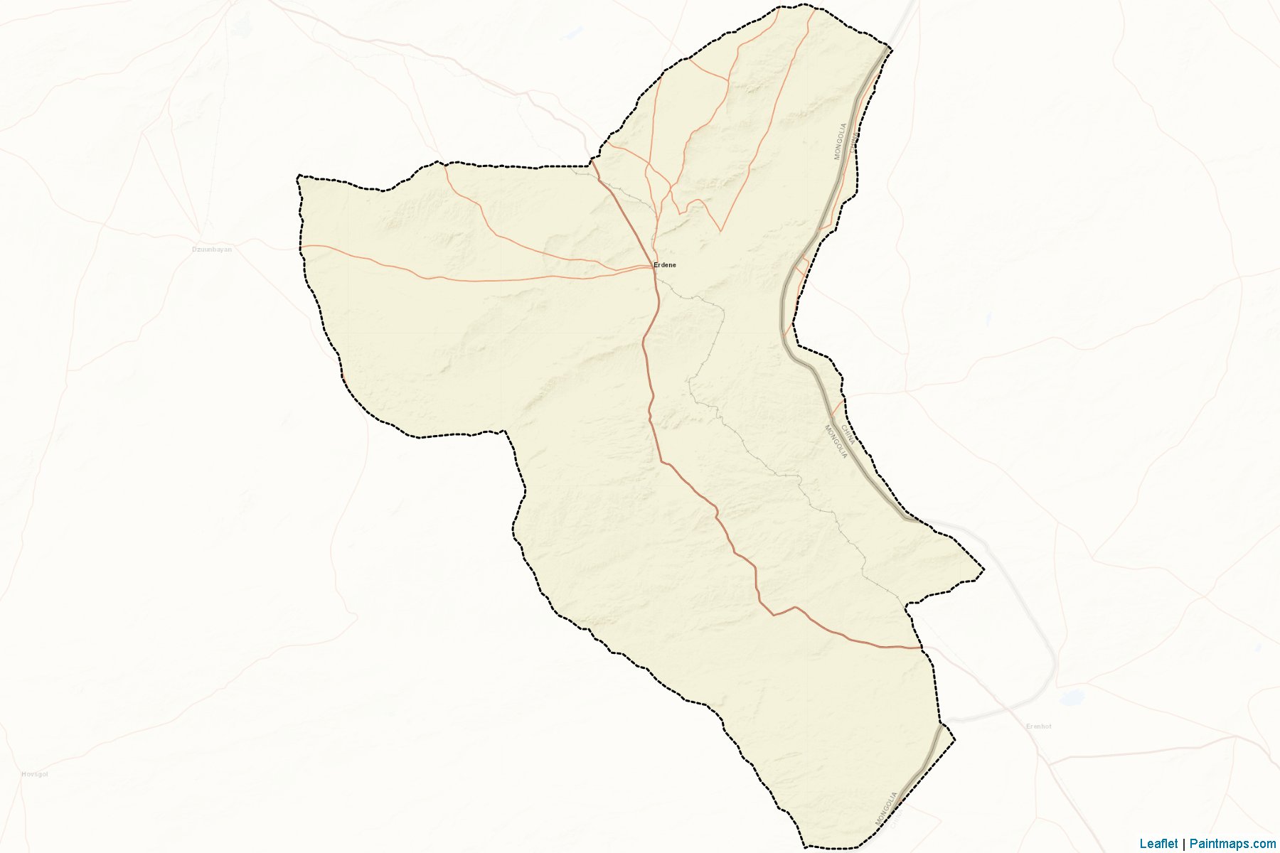 Muestras de recorte de mapas Erdene (Dornogovi)-2