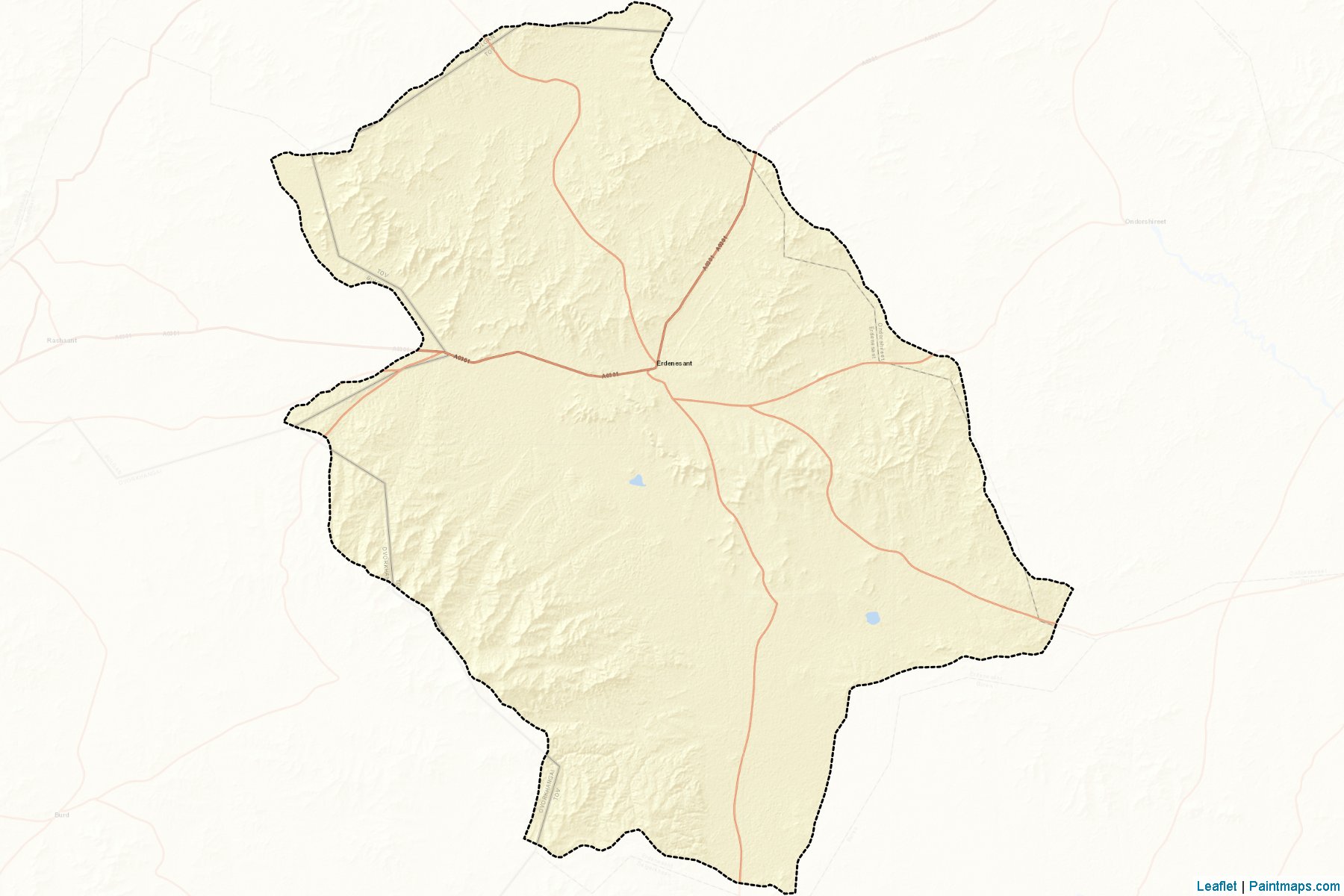 Muestras de recorte de mapas Erdenesant (Töv)-2