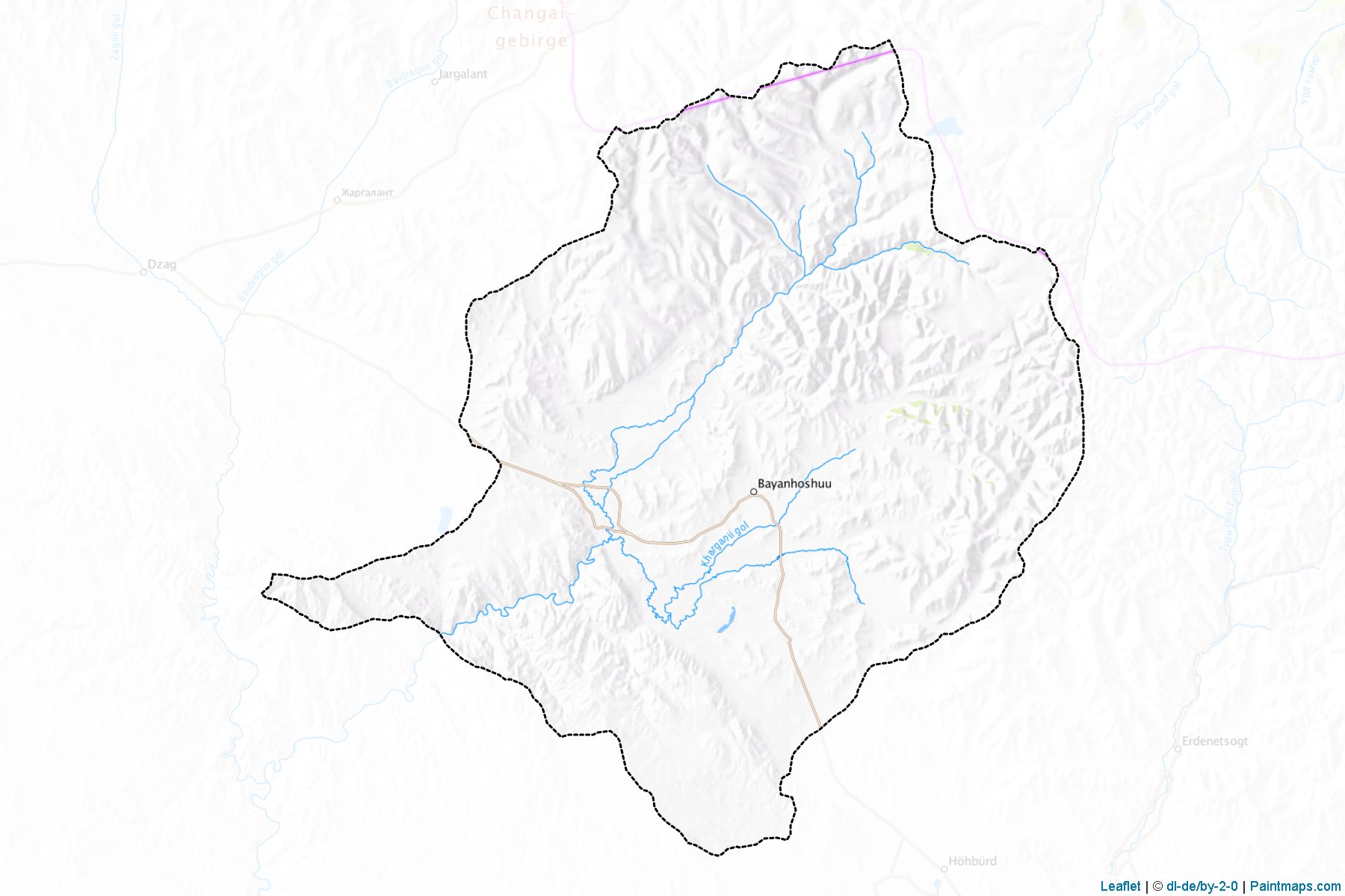 Muestras de recorte de mapas Galuut (Bayanhongor)-1