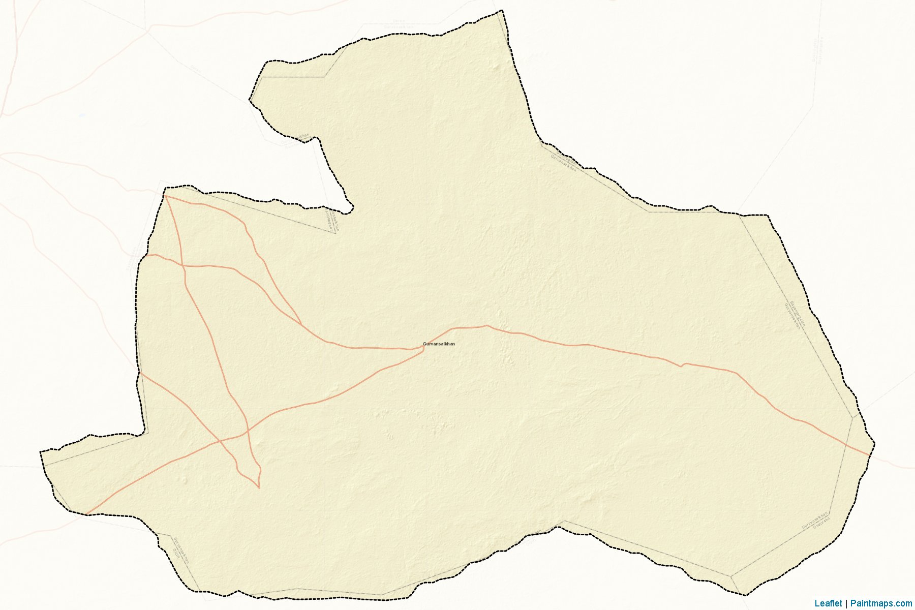 Muestras de recorte de mapas Gurvansaixan (Dundgovi)-2