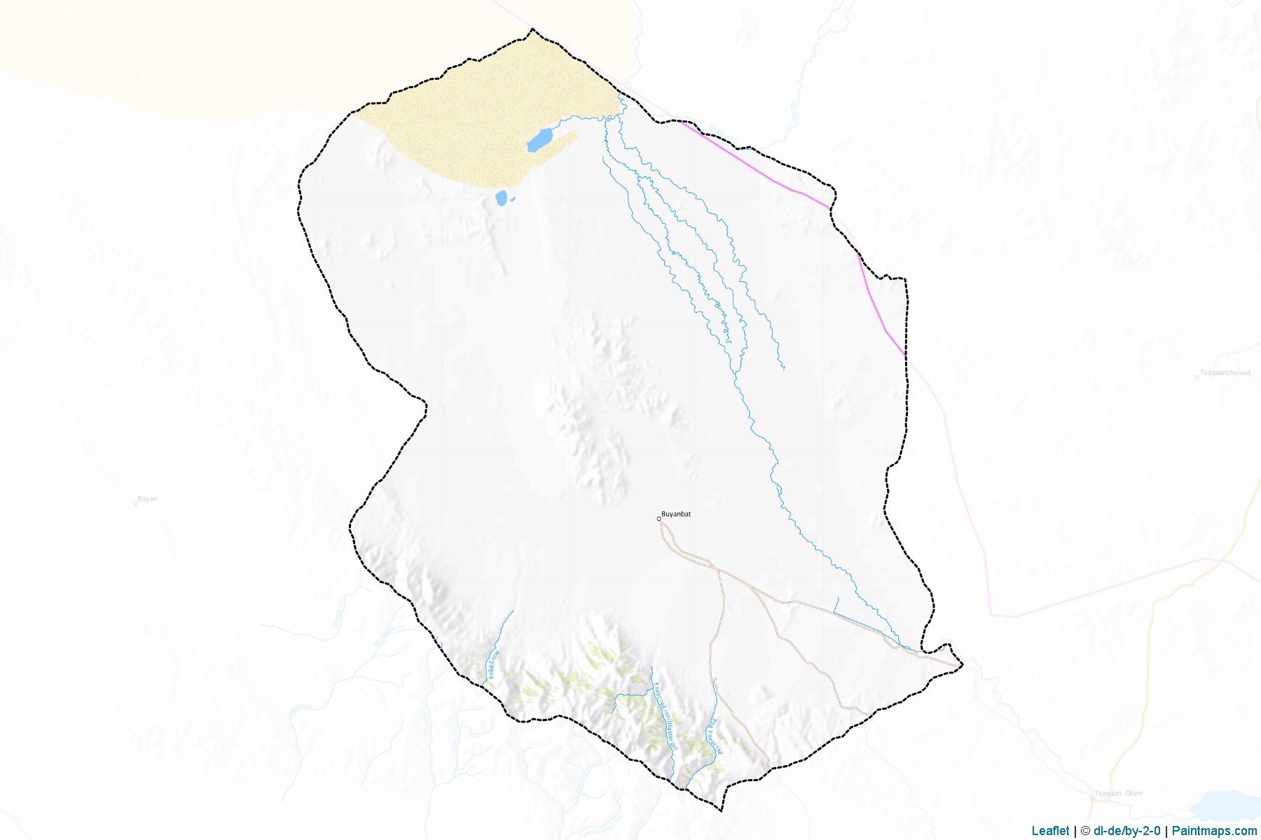 Muestras de recorte de mapas Jargalan (Govi-Altay)-1