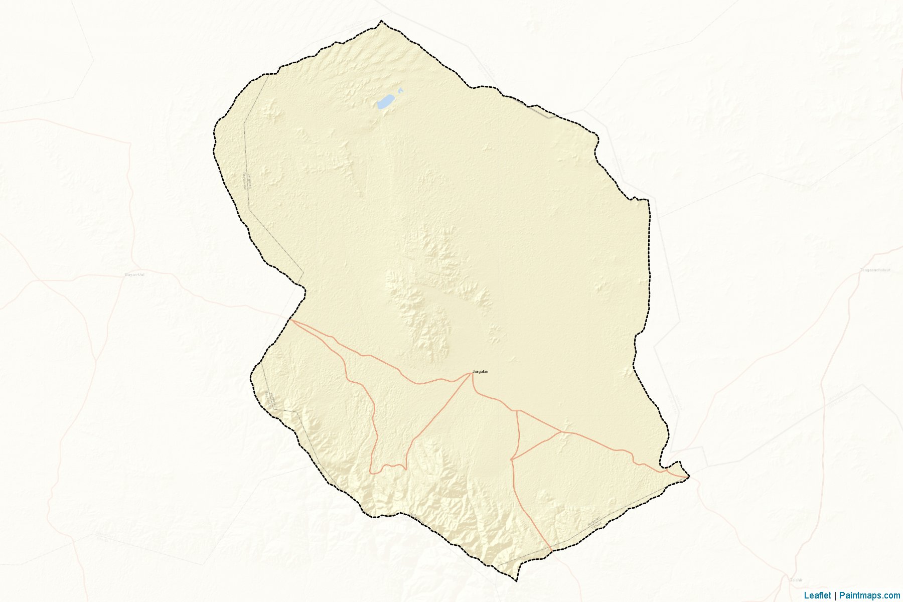 Muestras de recorte de mapas Jargalan (Govi-Altay)-2