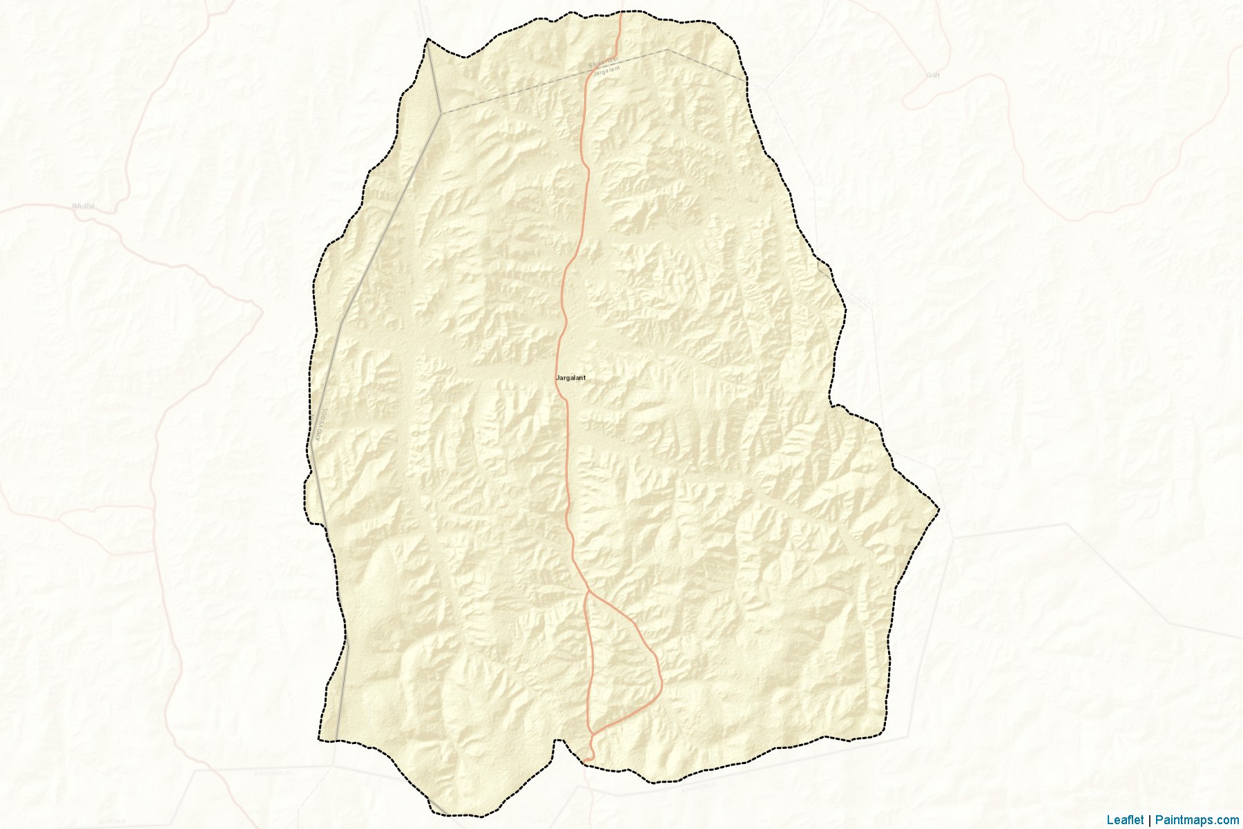 Muestras de recorte de mapas Jargalant (Hövsgöl)-2