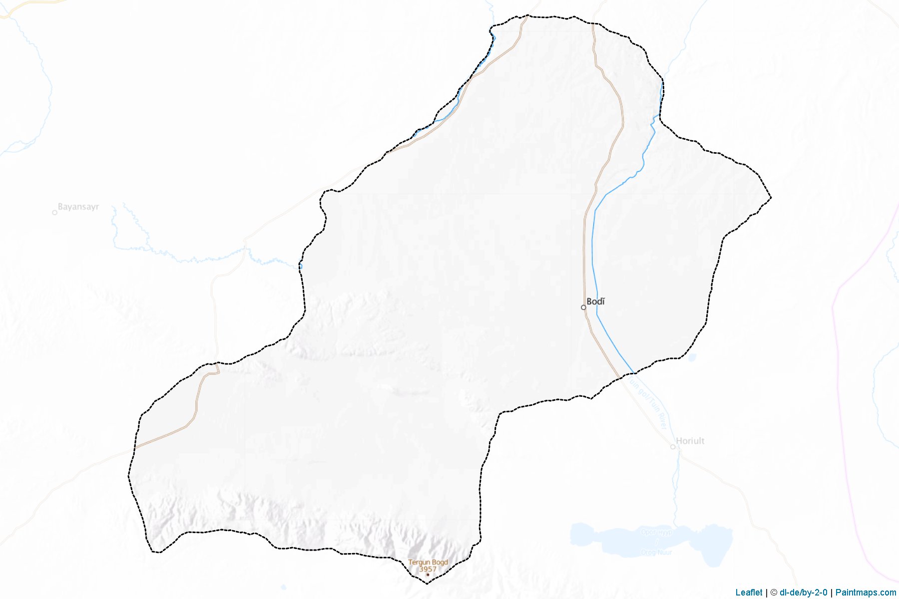 Muestras de recorte de mapas Jinst (Bayanhongor)-1