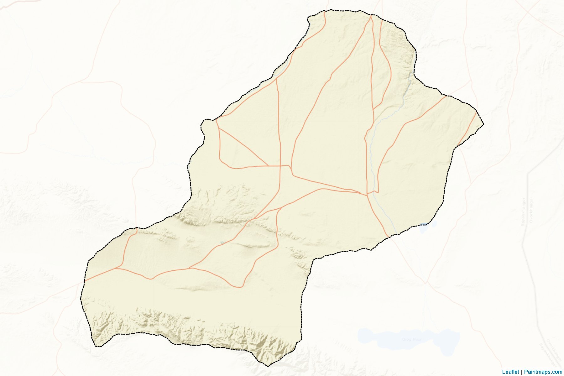 Muestras de recorte de mapas Jinst (Bayanhongor)-2