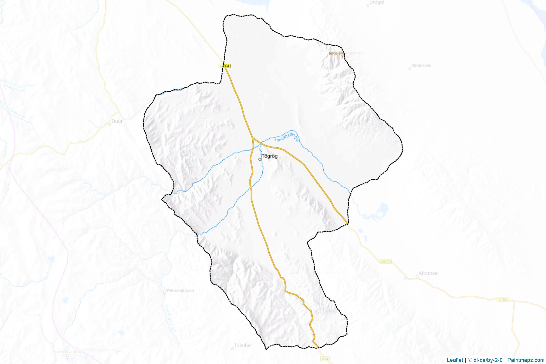 Manxan (Hovd) Haritası Örnekleri-1