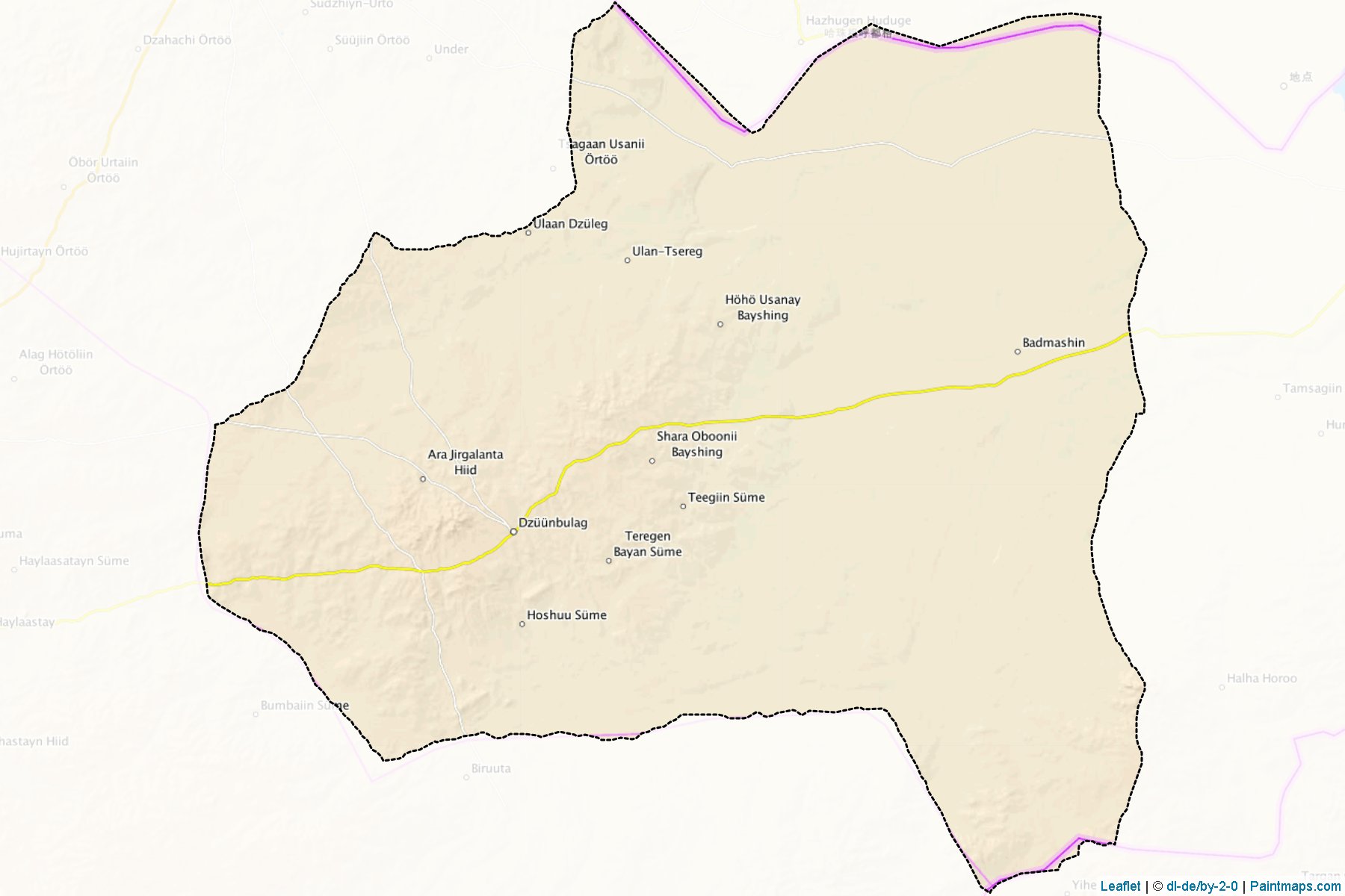 Muestras de recorte de mapas Matad (Dornod)-1