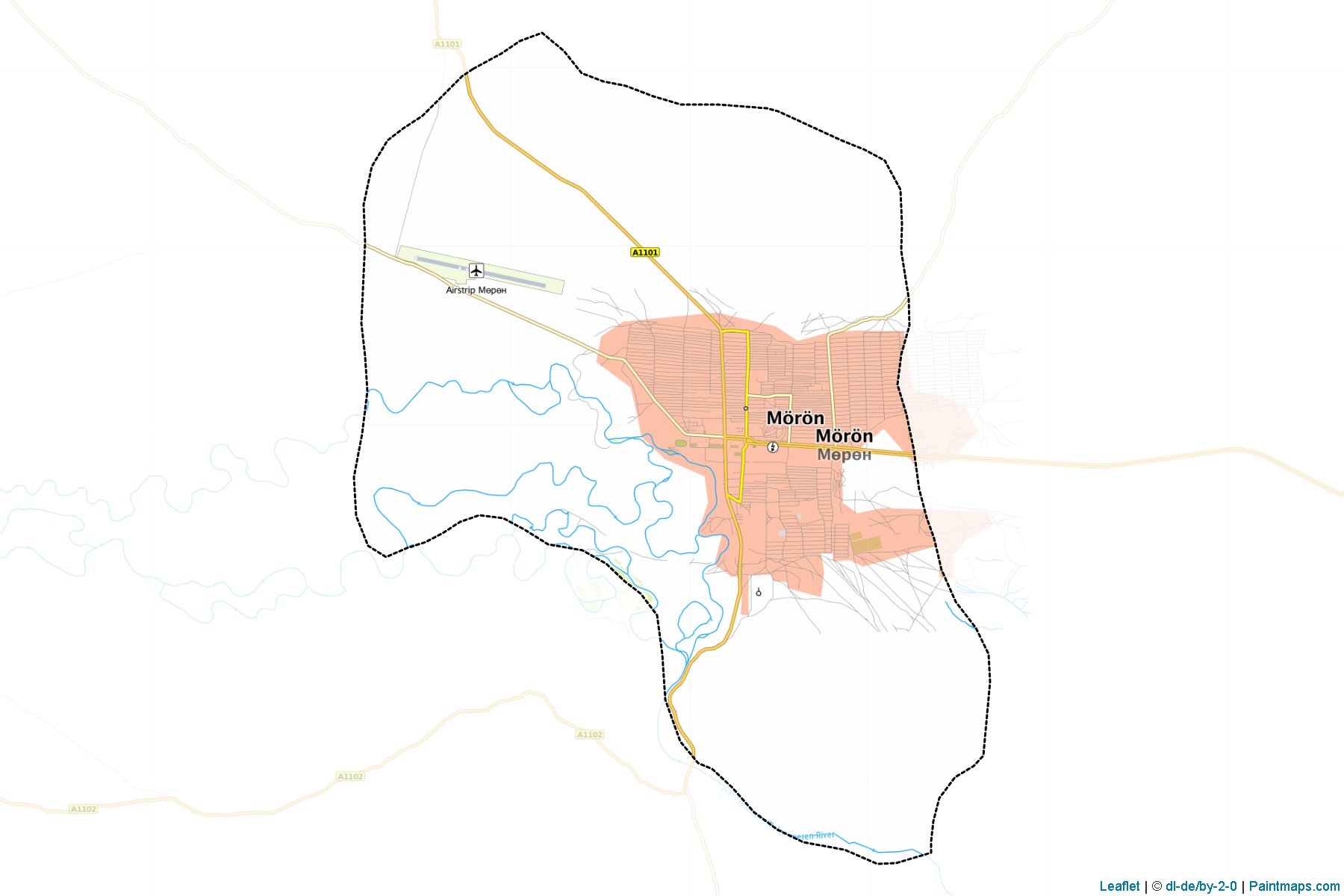 Muestras de recorte de mapas Mo'ron (Hövsgöl)-1