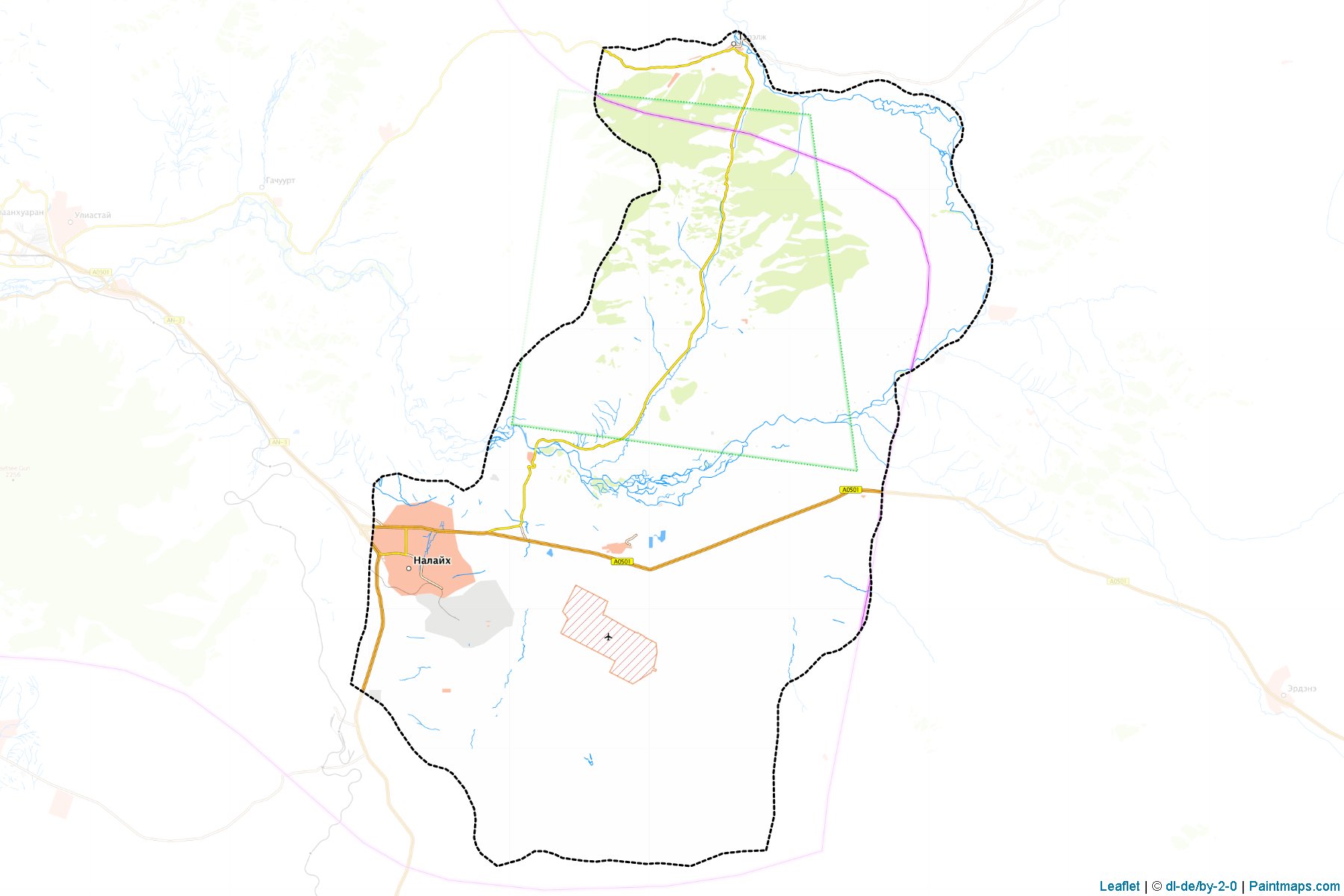 Muestras de recorte de mapas Nalaix (Ulaanbaatar)-1