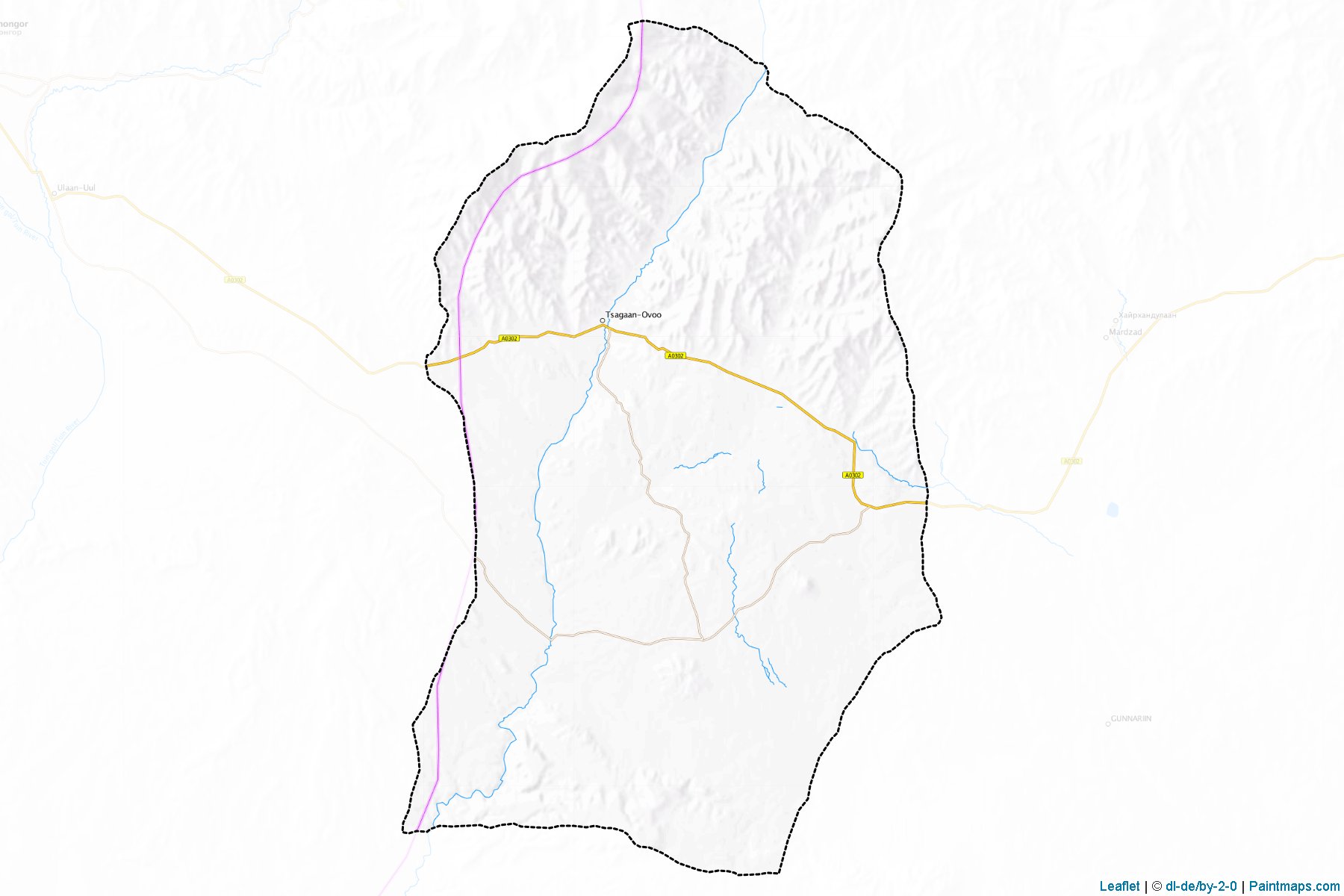 Muestras de recorte de mapas Nariinteel (Övörhangay)-1