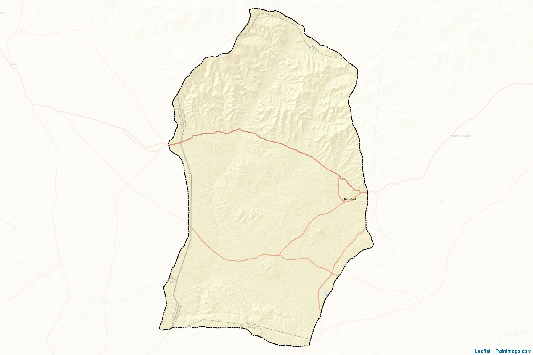 Muestras de recorte de mapas Nariinteel (Övörhangay)-2