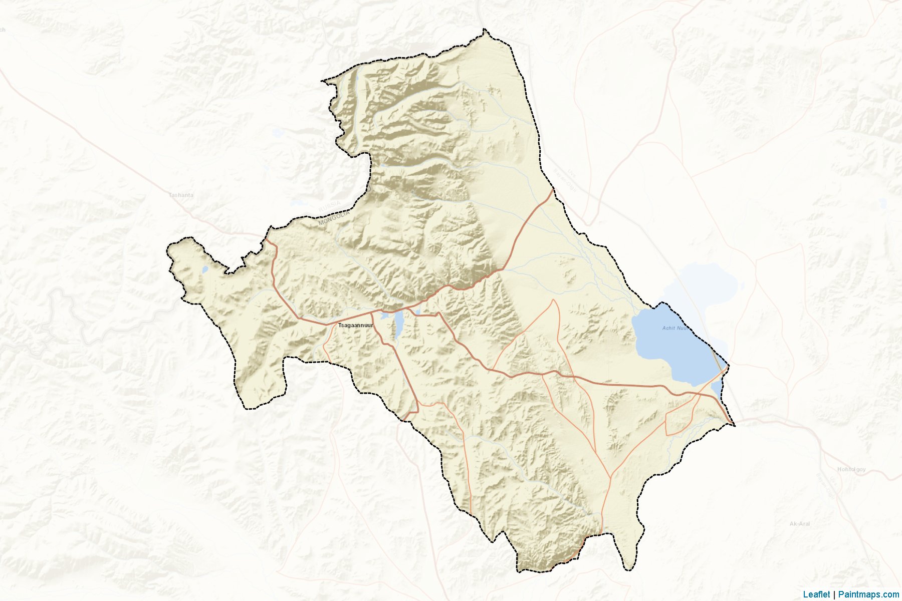 Nogoonnuur (Bayan Ölgii ili) Haritası Örnekleri-2