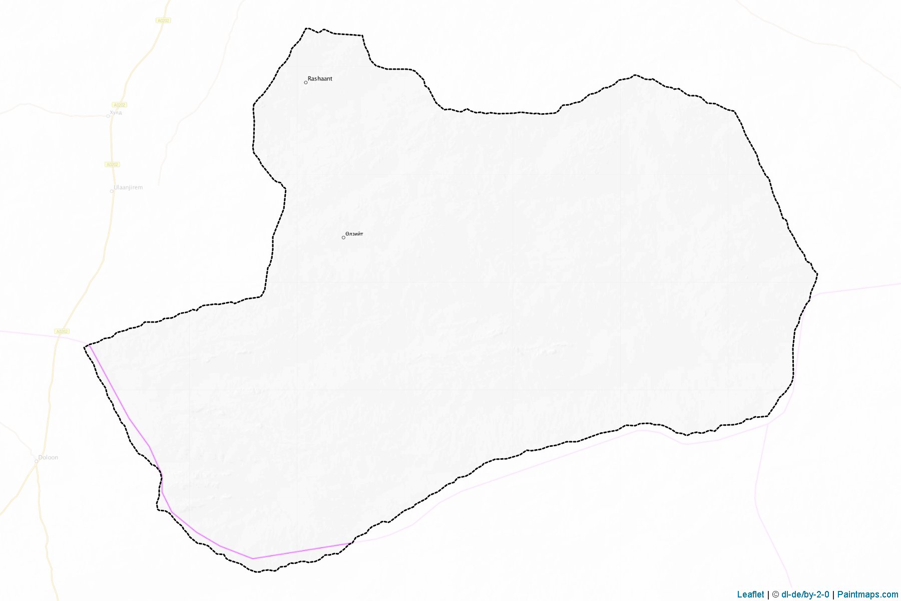 Muestras de recorte de mapas O'lziit (Dundgovi)-1