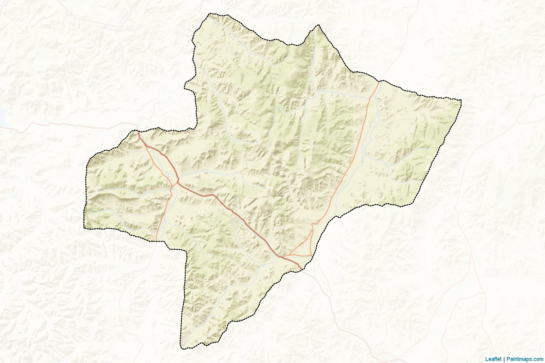 Muestras de recorte de mapas O'ndor-Ulaan (Arhangay)-2