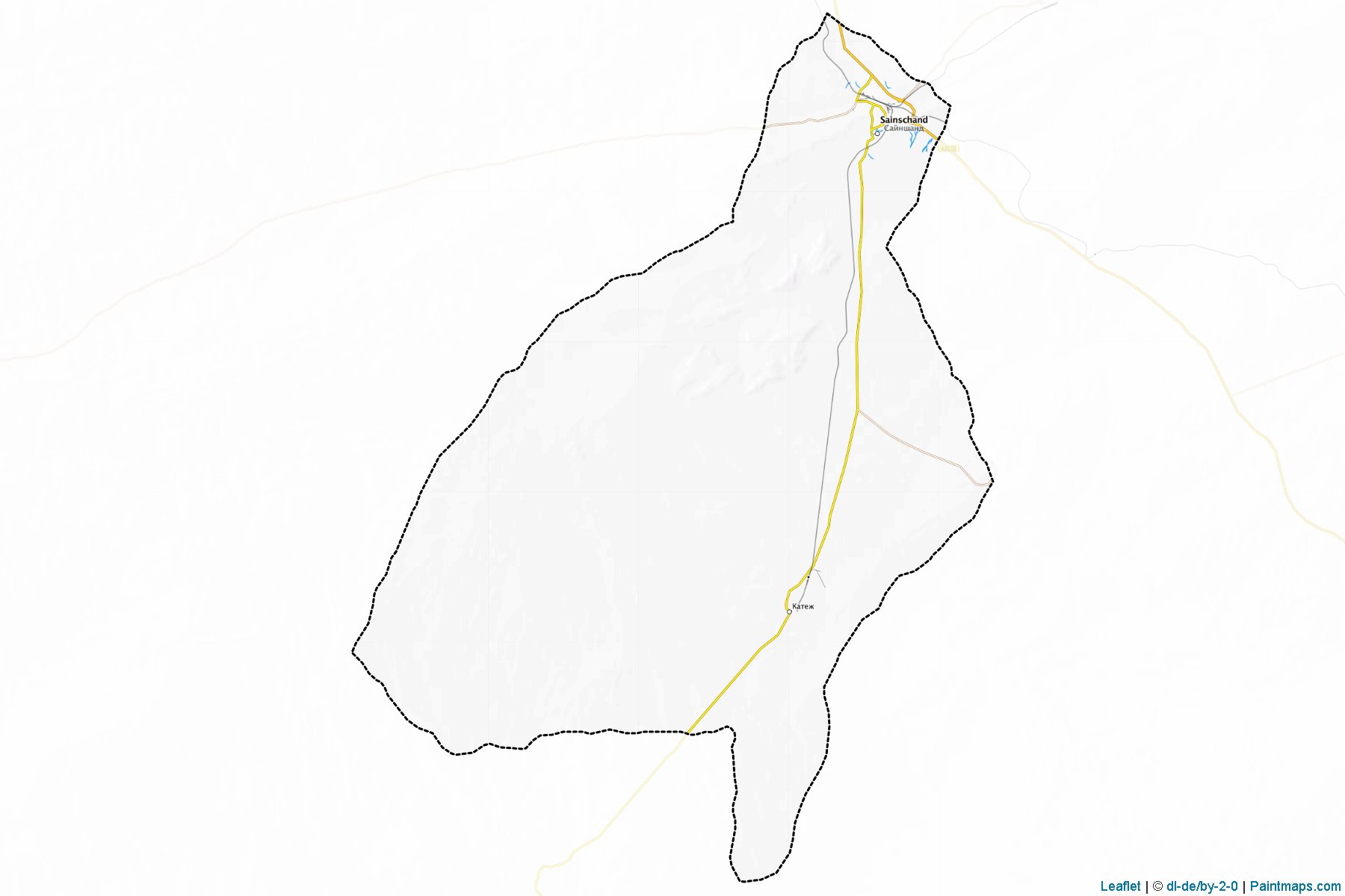 Muestras de recorte de mapas Sainshand (Dornogovi)-1