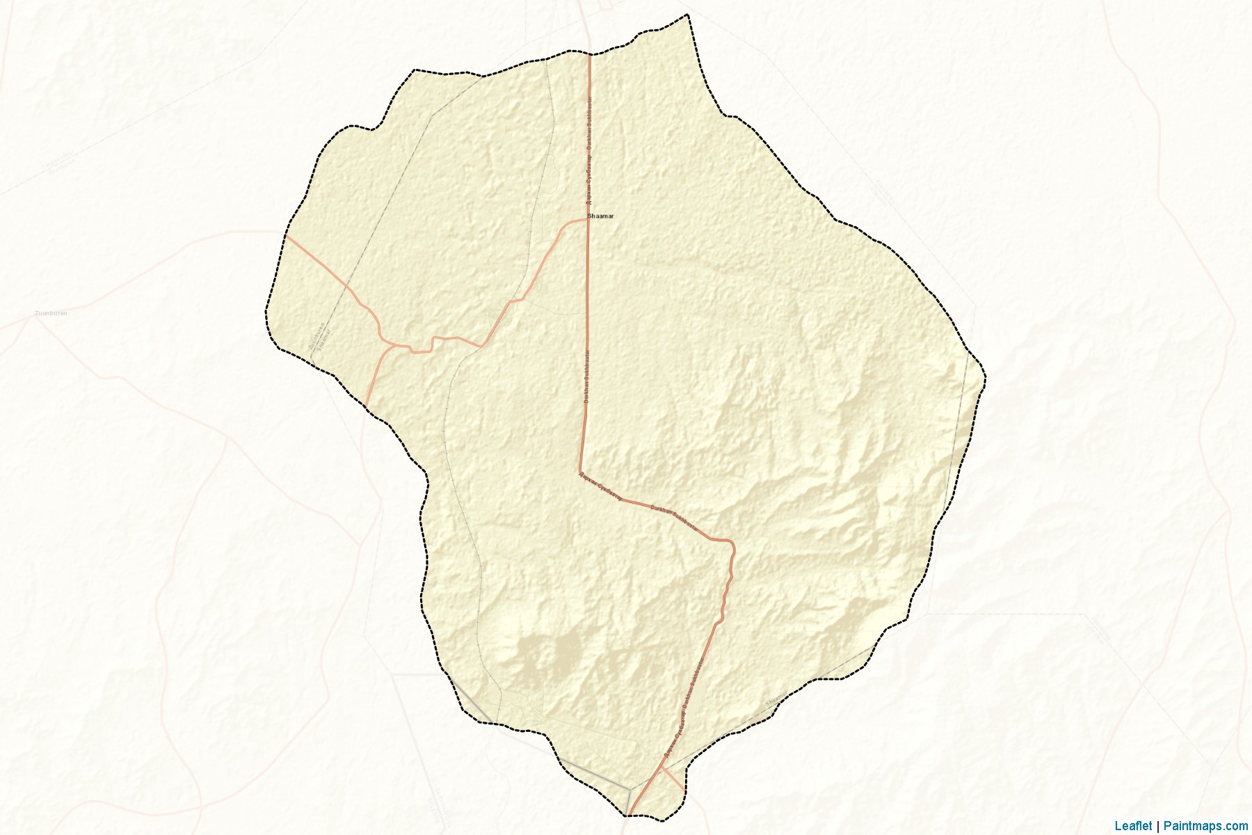 Muestras de recorte de mapas Shaamar (Selenge)-2