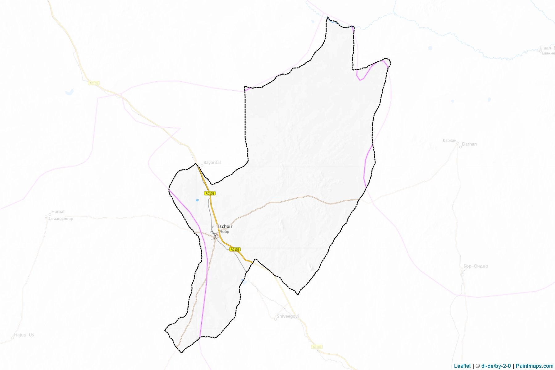 Muestras de recorte de mapas Su'mber (Govĭ-Sümber)-1