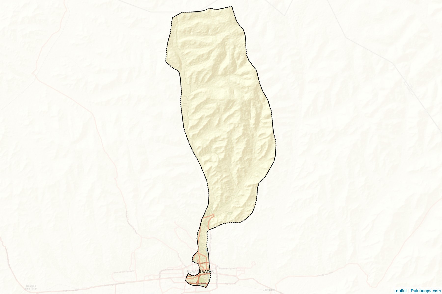 Muestras de recorte de mapas Su'xbaatar (Ulaanbaatar)-2