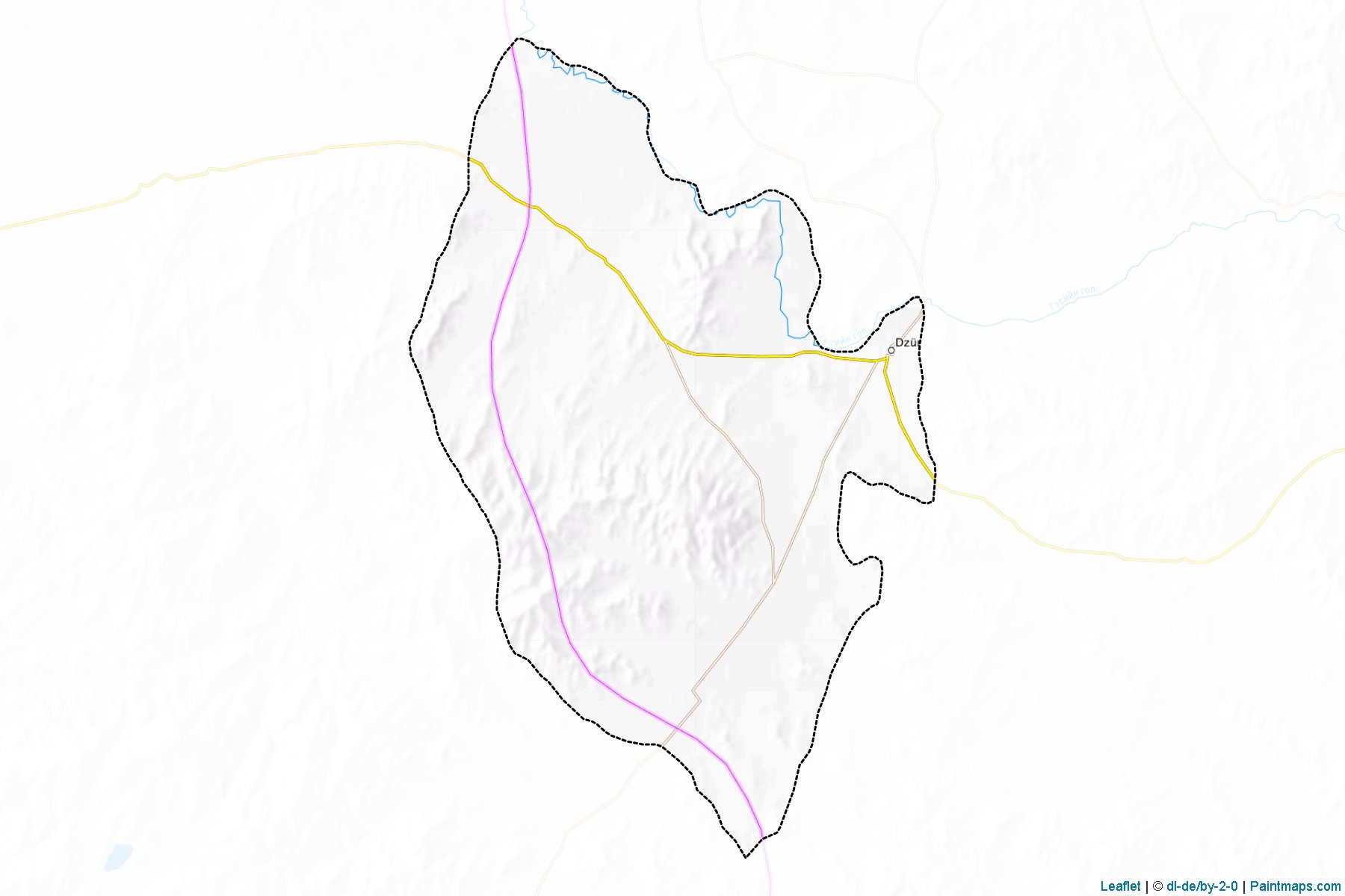 Muestras de recorte de mapas Tes (Dzavxan)-1