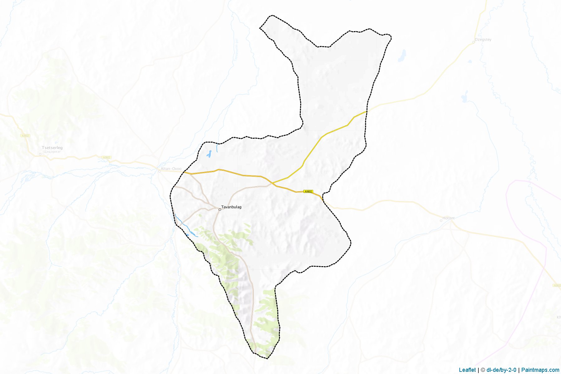 Muestras de recorte de mapas To'vshru'ulex (Arhangay)-1