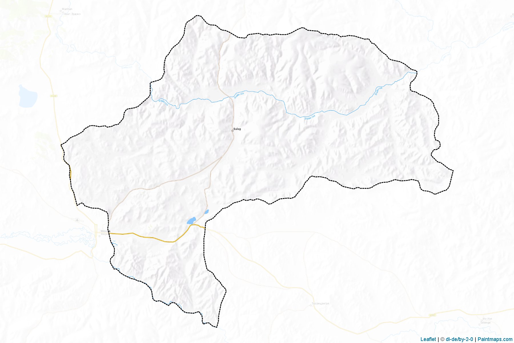 Muestras de recorte de mapas Tu'nel (Hövsgöl)-1