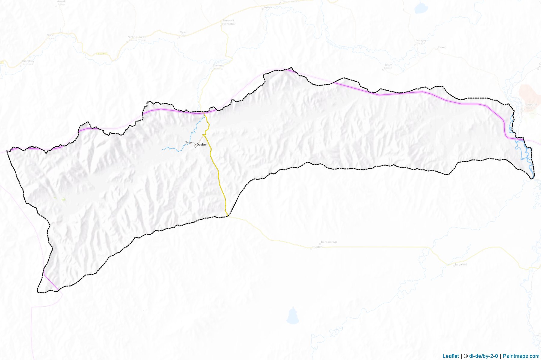 Muestras de recorte de mapas Tu'shig (Selenge)-1