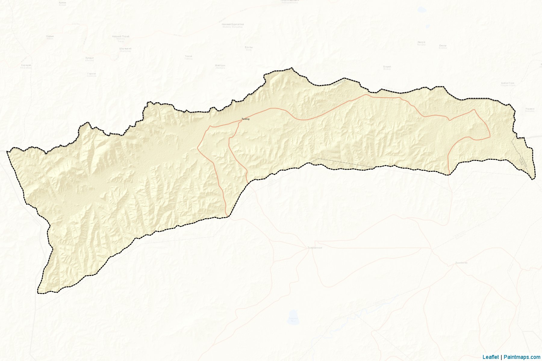 Muestras de recorte de mapas Tu'shig (Selenge)-2