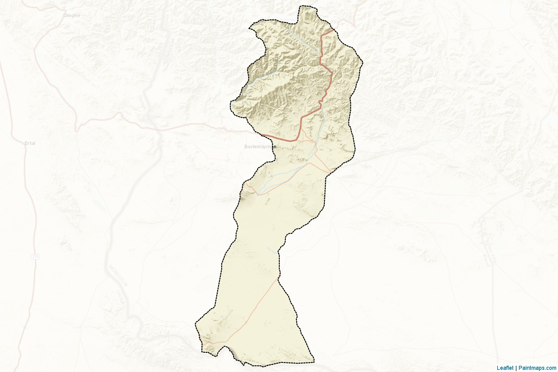 Muestras de recorte de mapas U'yench (Hovd)-2