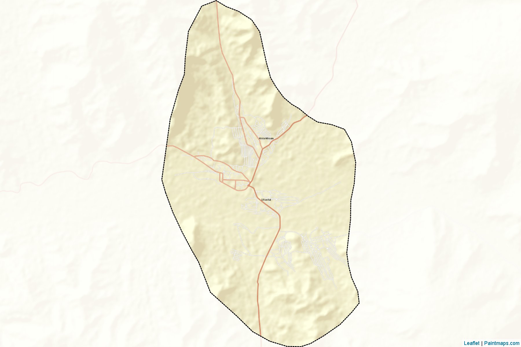 Uliastay (Zavhan) Haritası Örnekleri-2