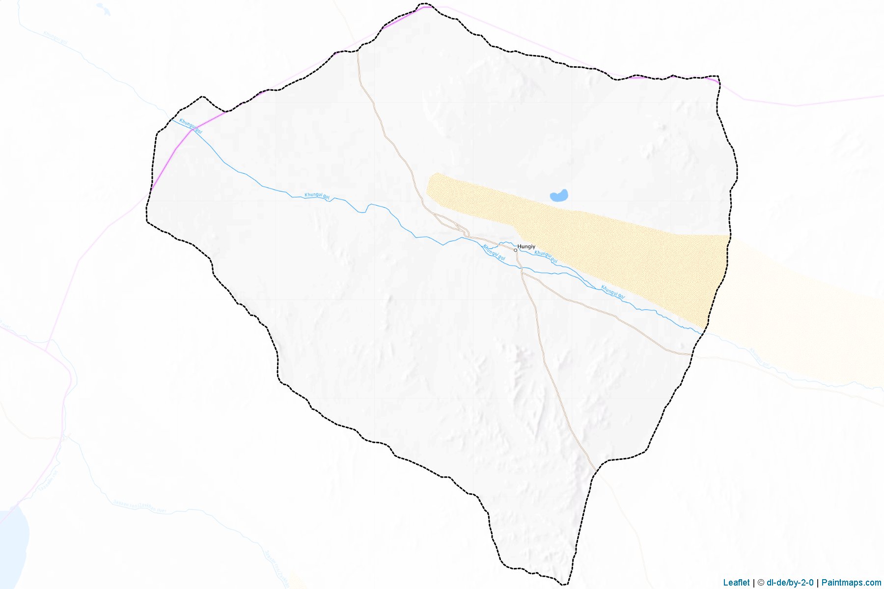 Muestras de recorte de mapas Urgamal (Dzavxan)-1